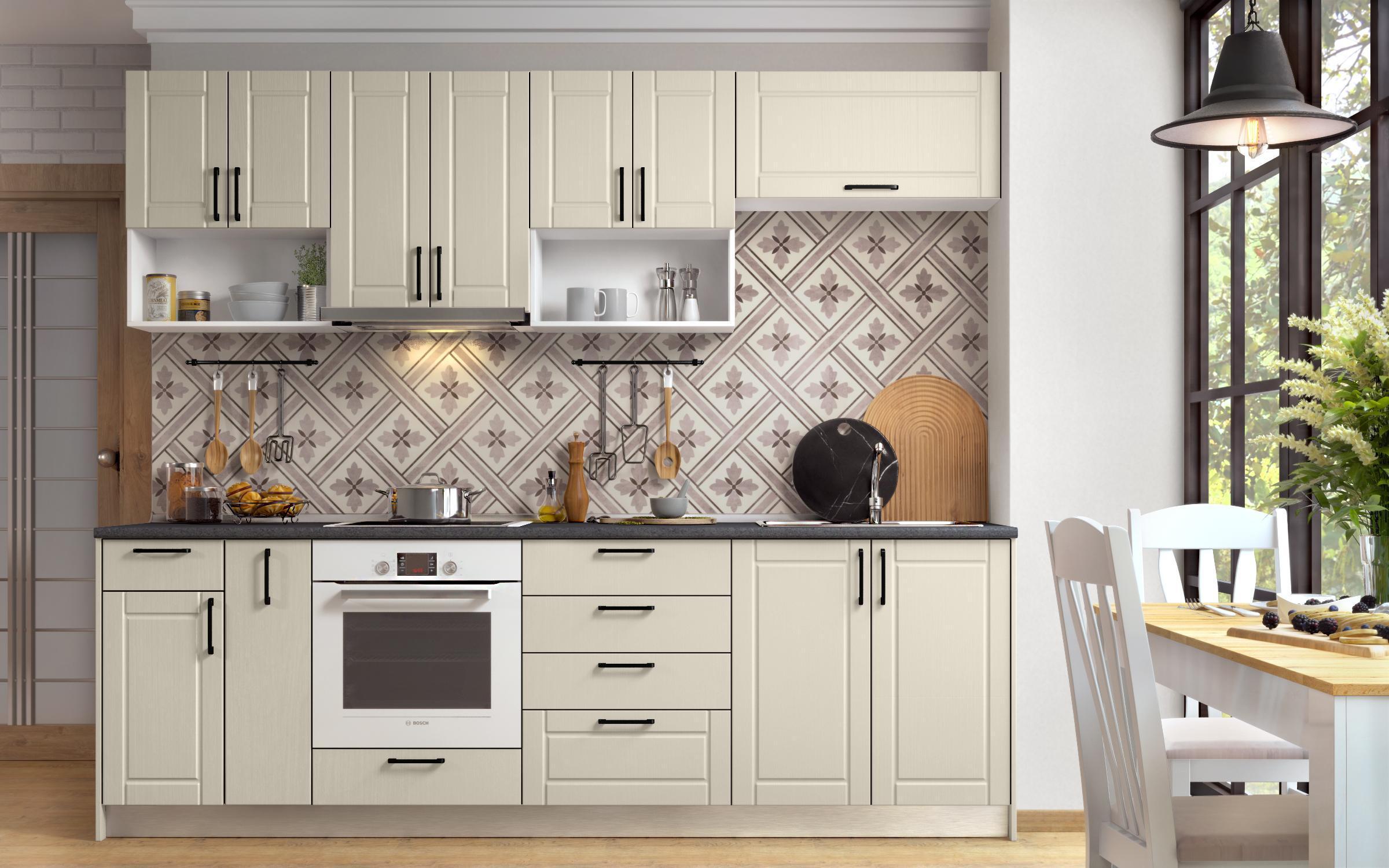 End cover panel for column cabinet Hannah 57, Aspen beige  2