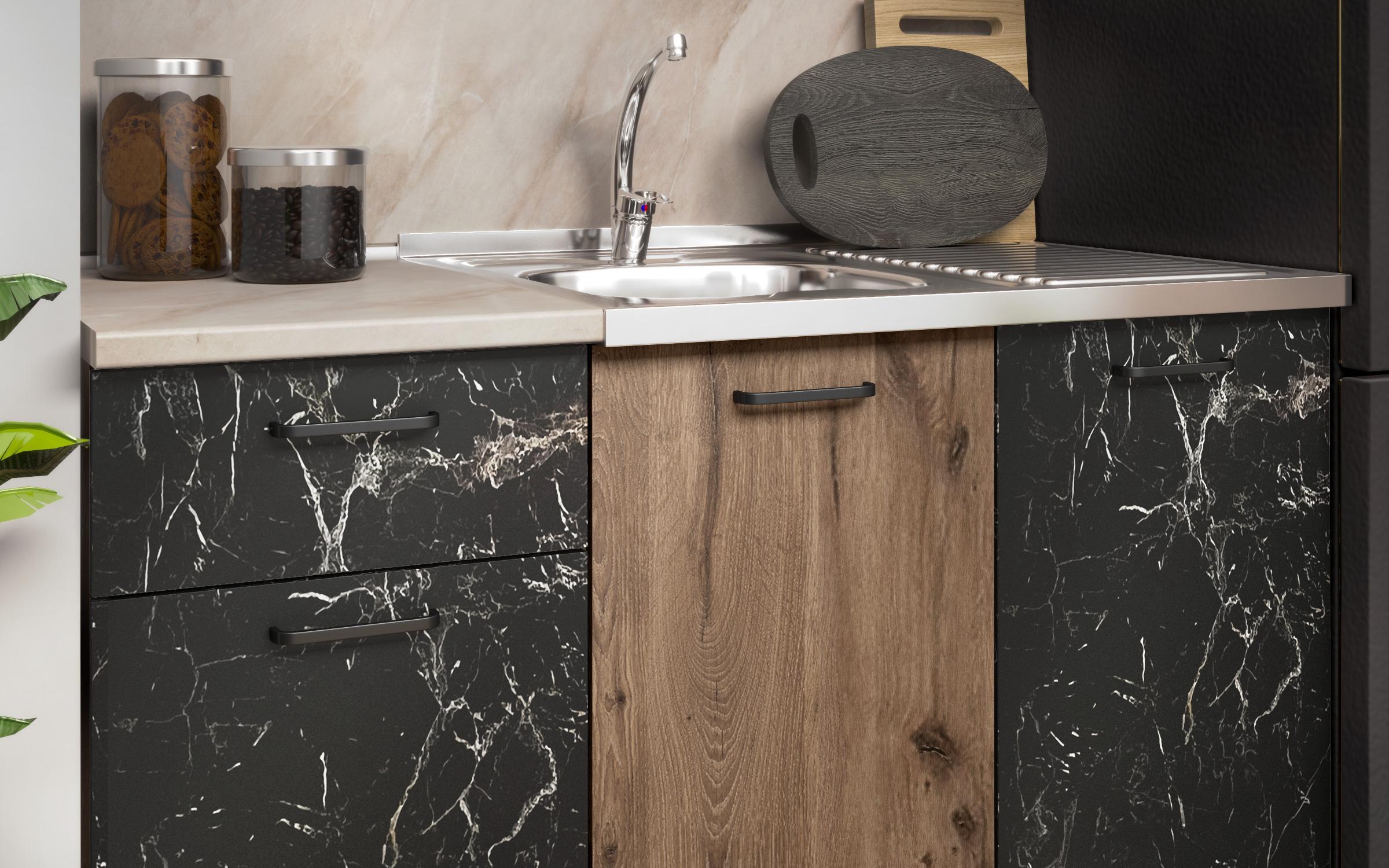 Kitchen Cocoa, dark Scandinavian oak + Tunisia marble  4