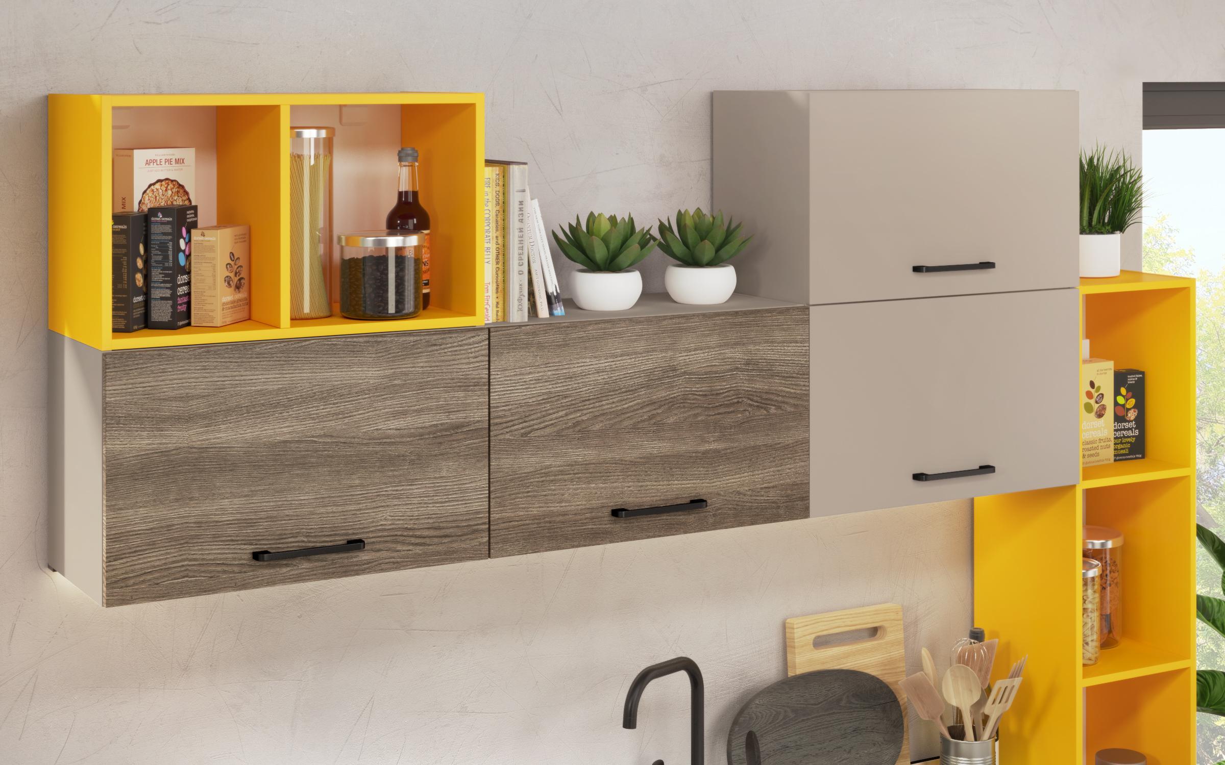 Kitchen with included thermo countertop Lia, smoked calla + cashmere  6