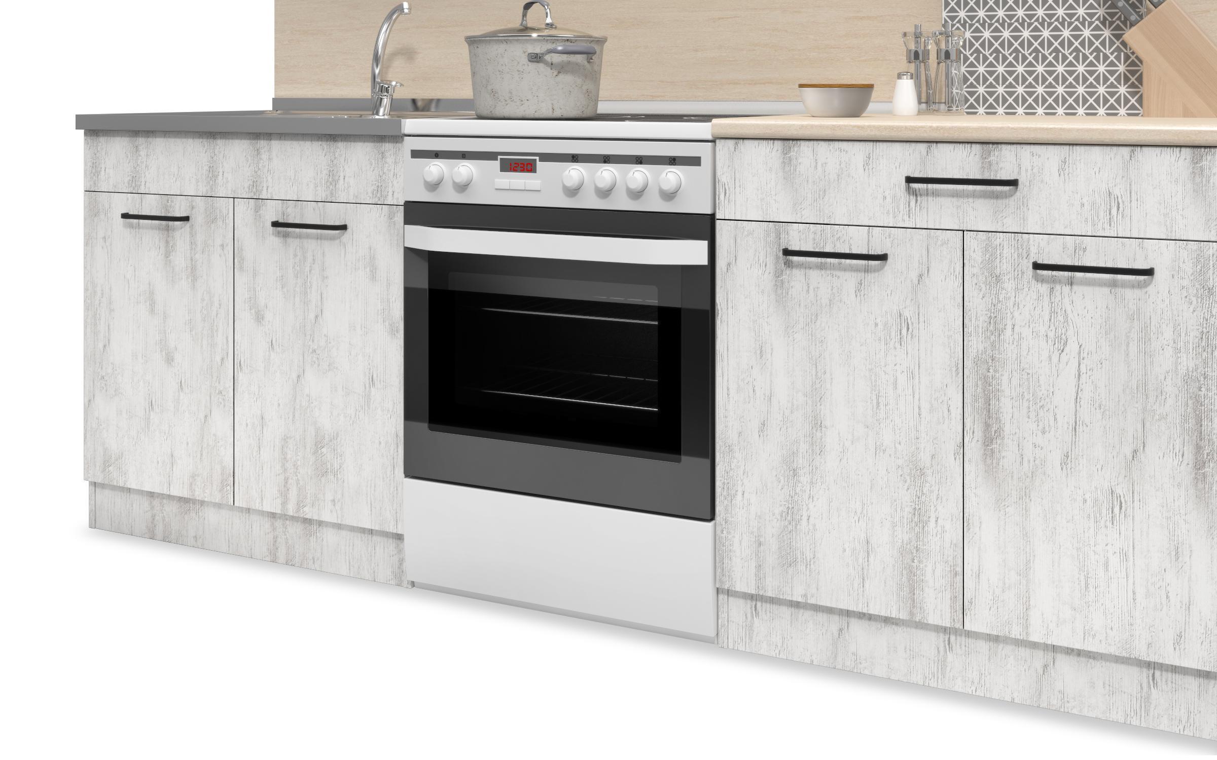 Kitchen with included thermo countertop Vivian S, Antique oak  5