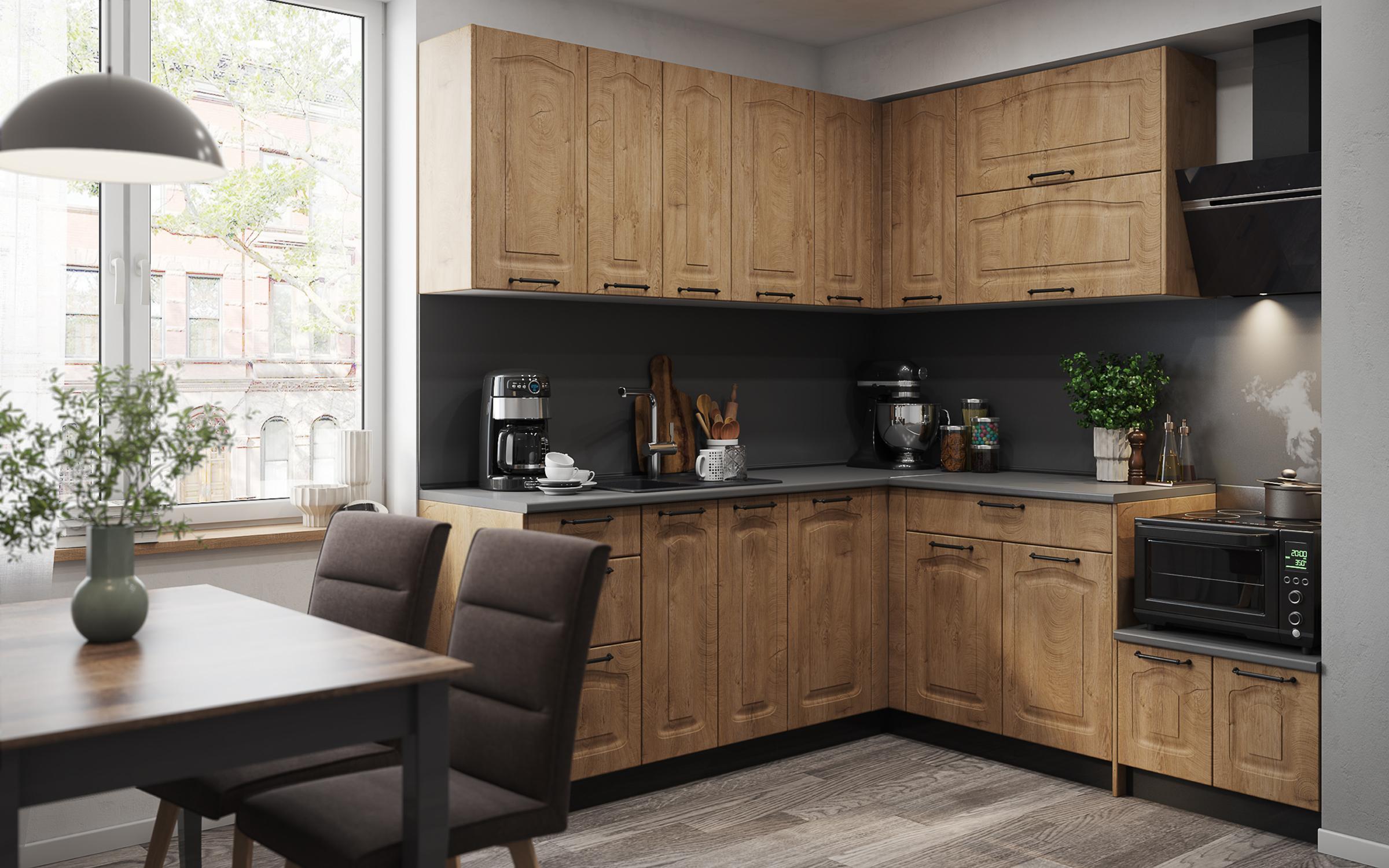 Kitchen cabinet Mathis 52, Classic oak  3