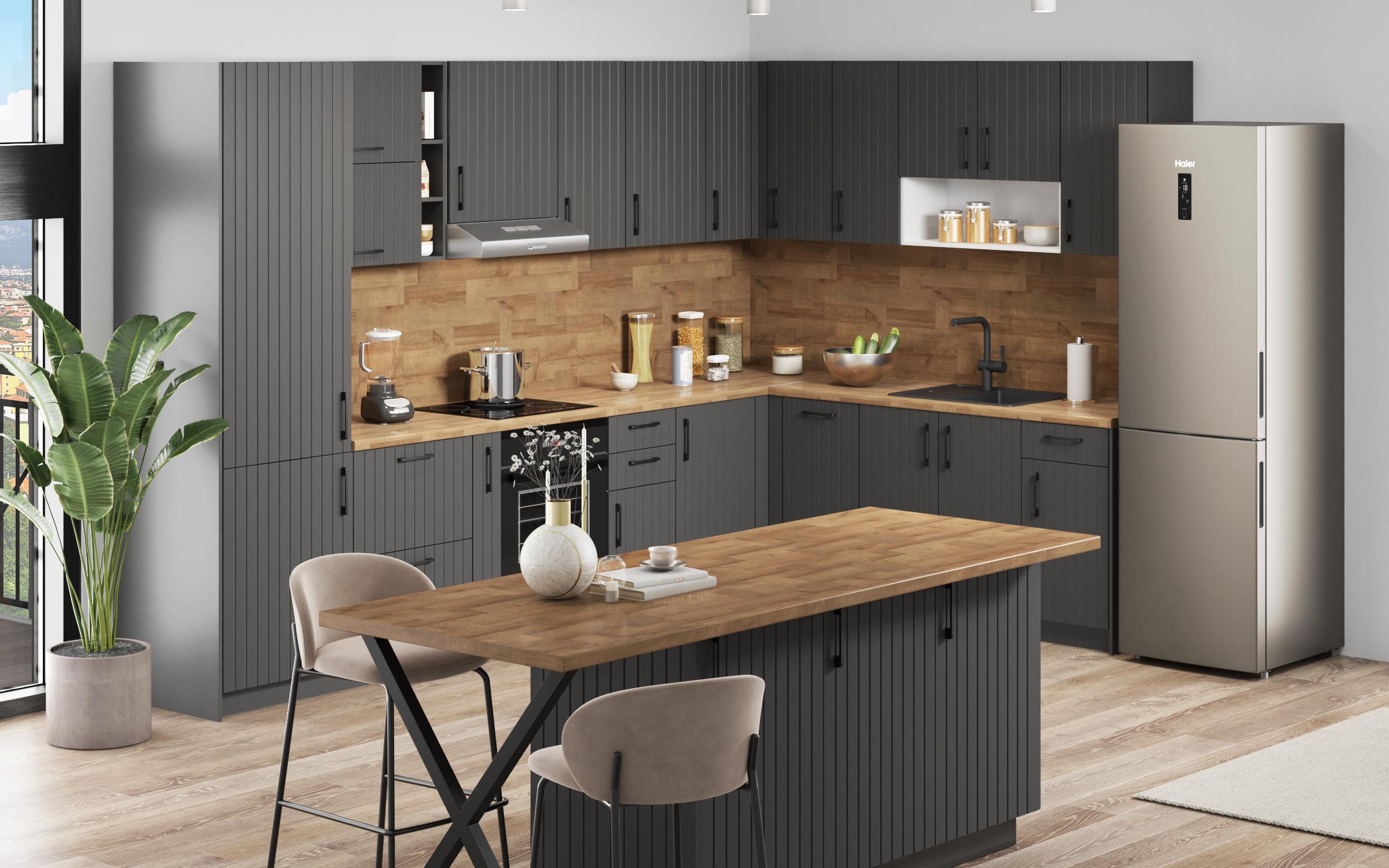 Kitchen cabinet Ava 49, graphite  3