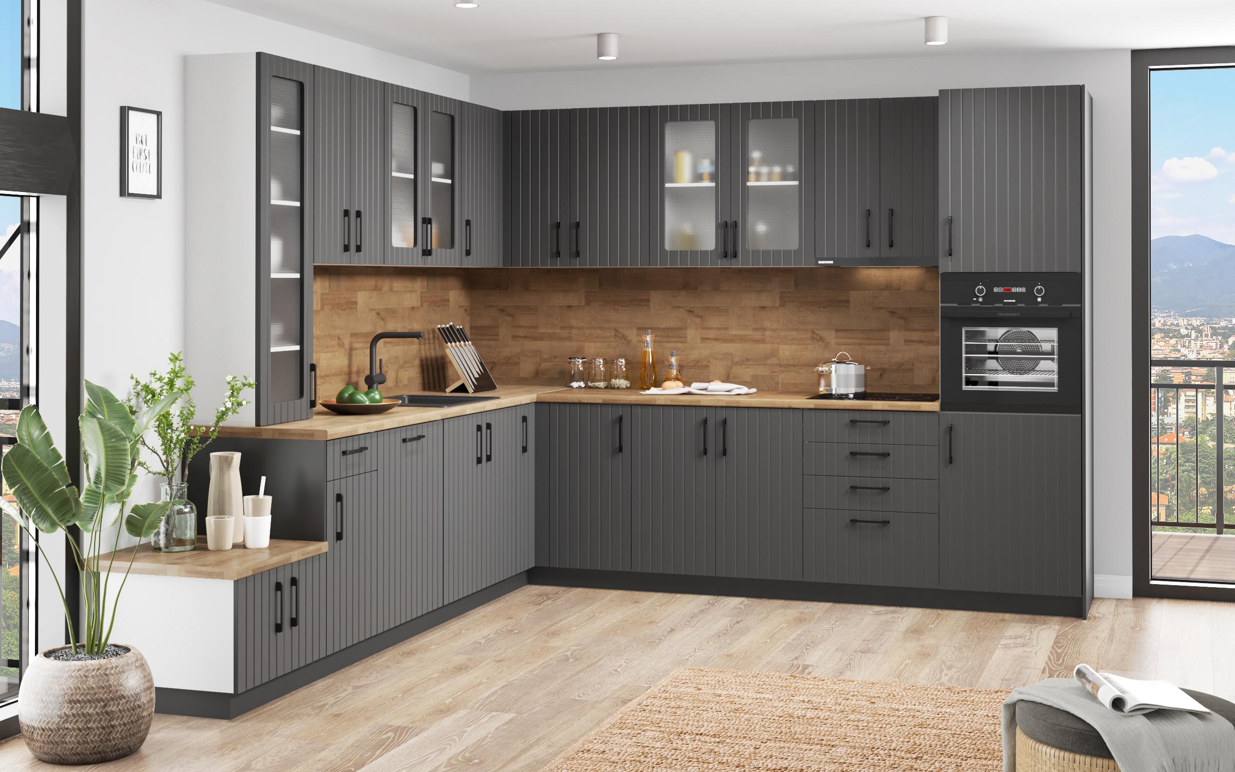 Kitchen cabinet Ava 51, graphite  3