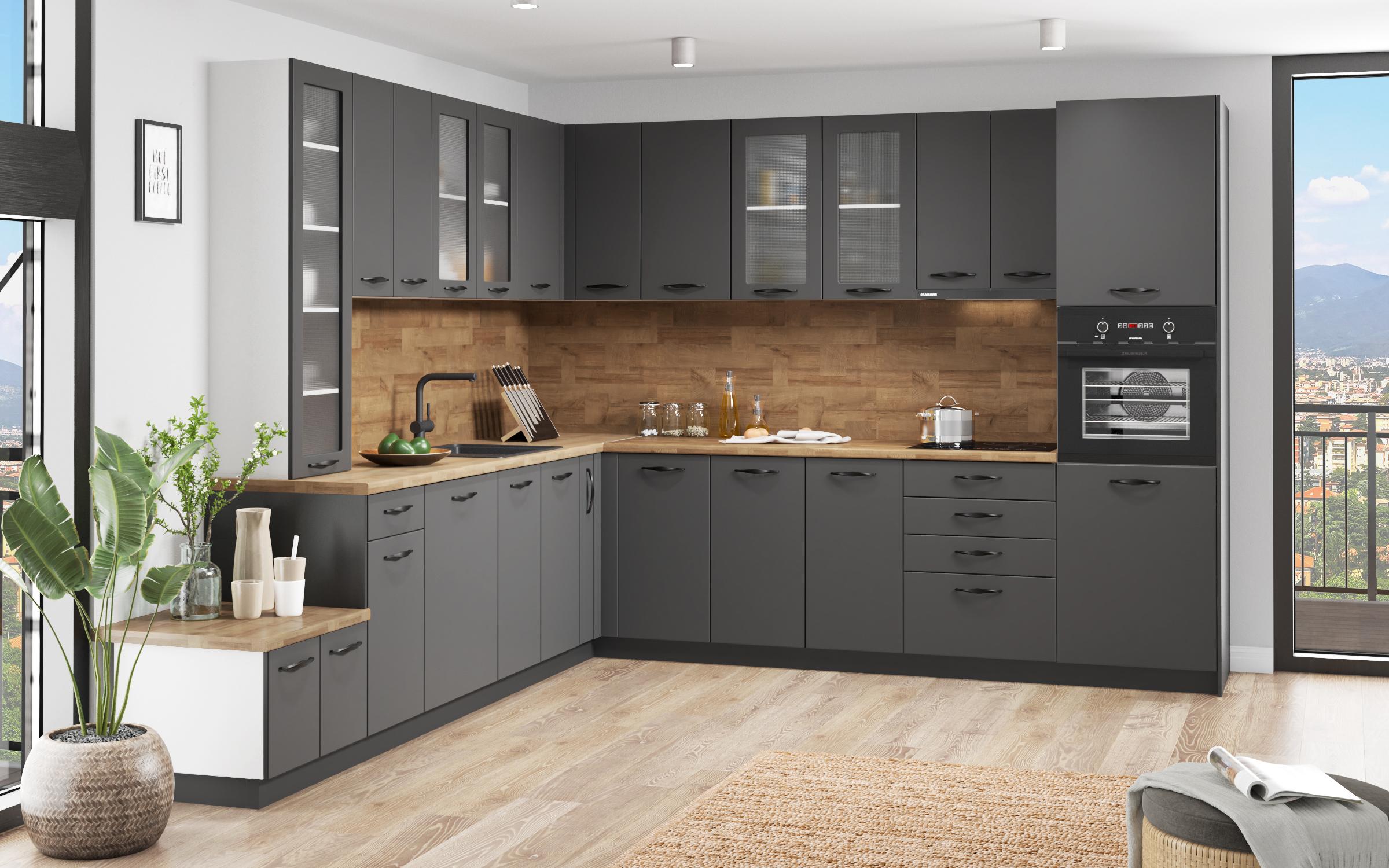 Kitchen cabinet Simon 12, graphite  3