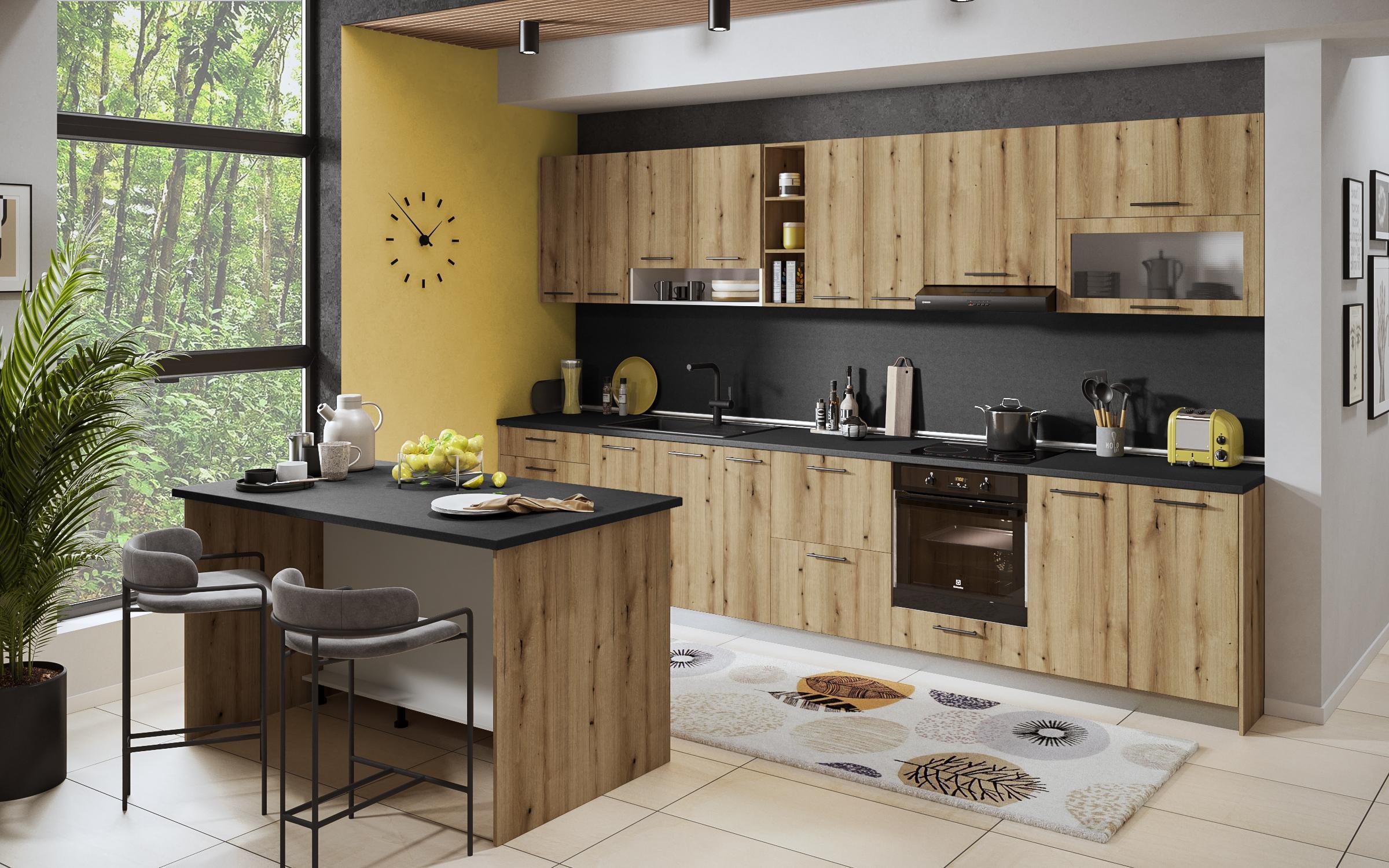 Kitchen cabinet Dakota 34, Evoke oak  3