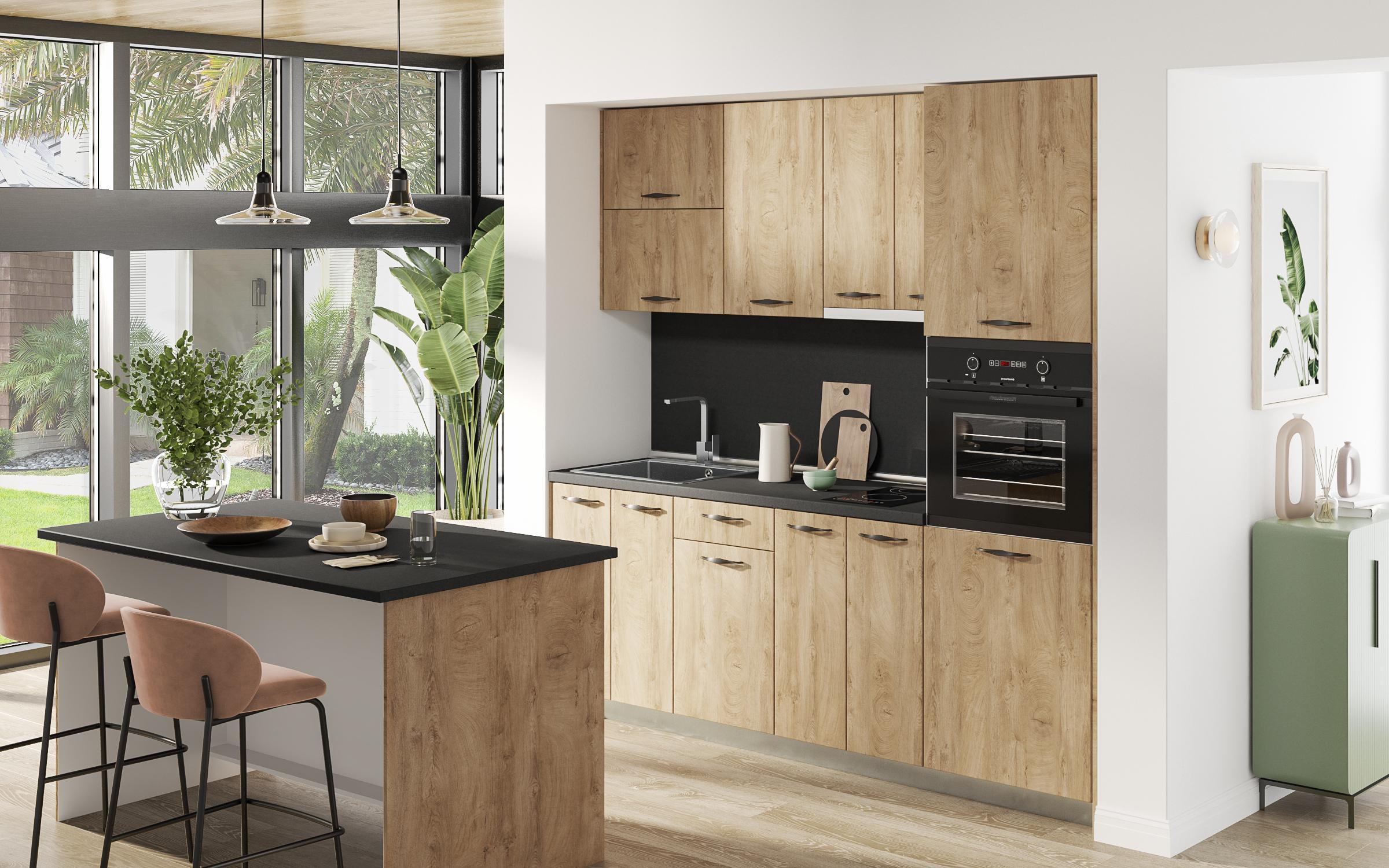 Kitchen cabinet Simon 40, Classic oak  3