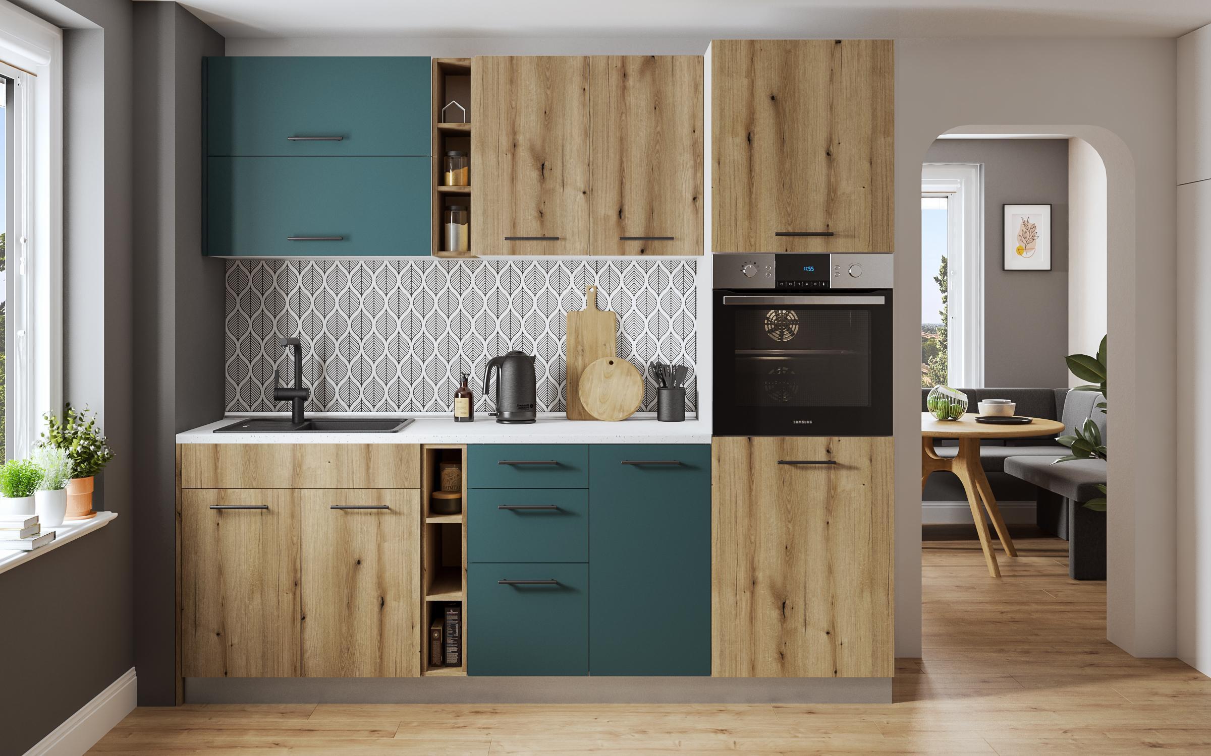Kitchen cabinet Dakota 34, Evoke oak  5