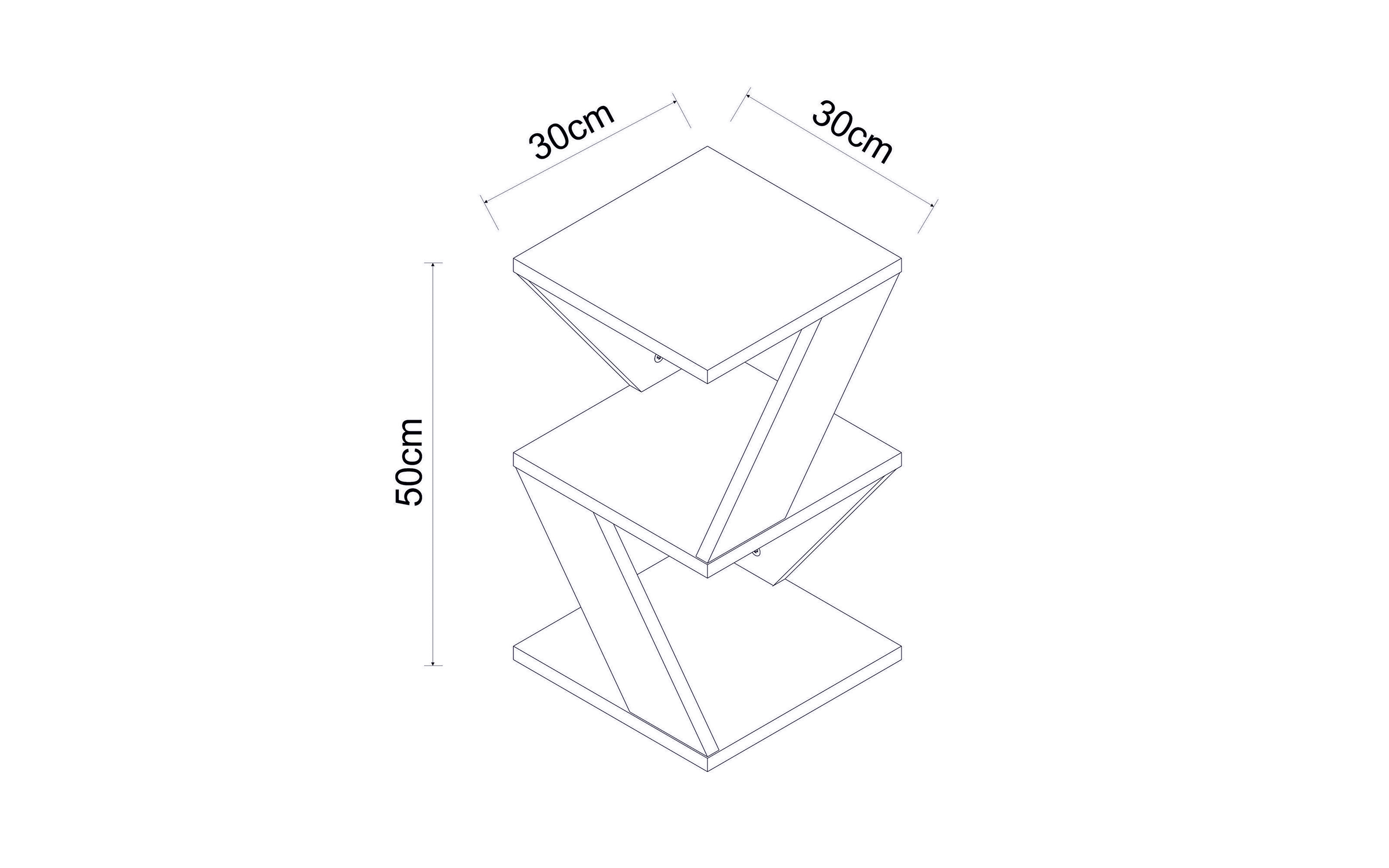Side table Arida M, white  2