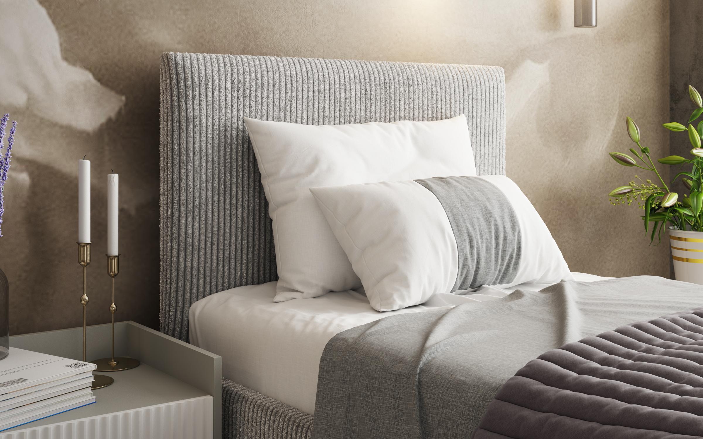 Bed for mattress 90/200 Elite, light grey  4