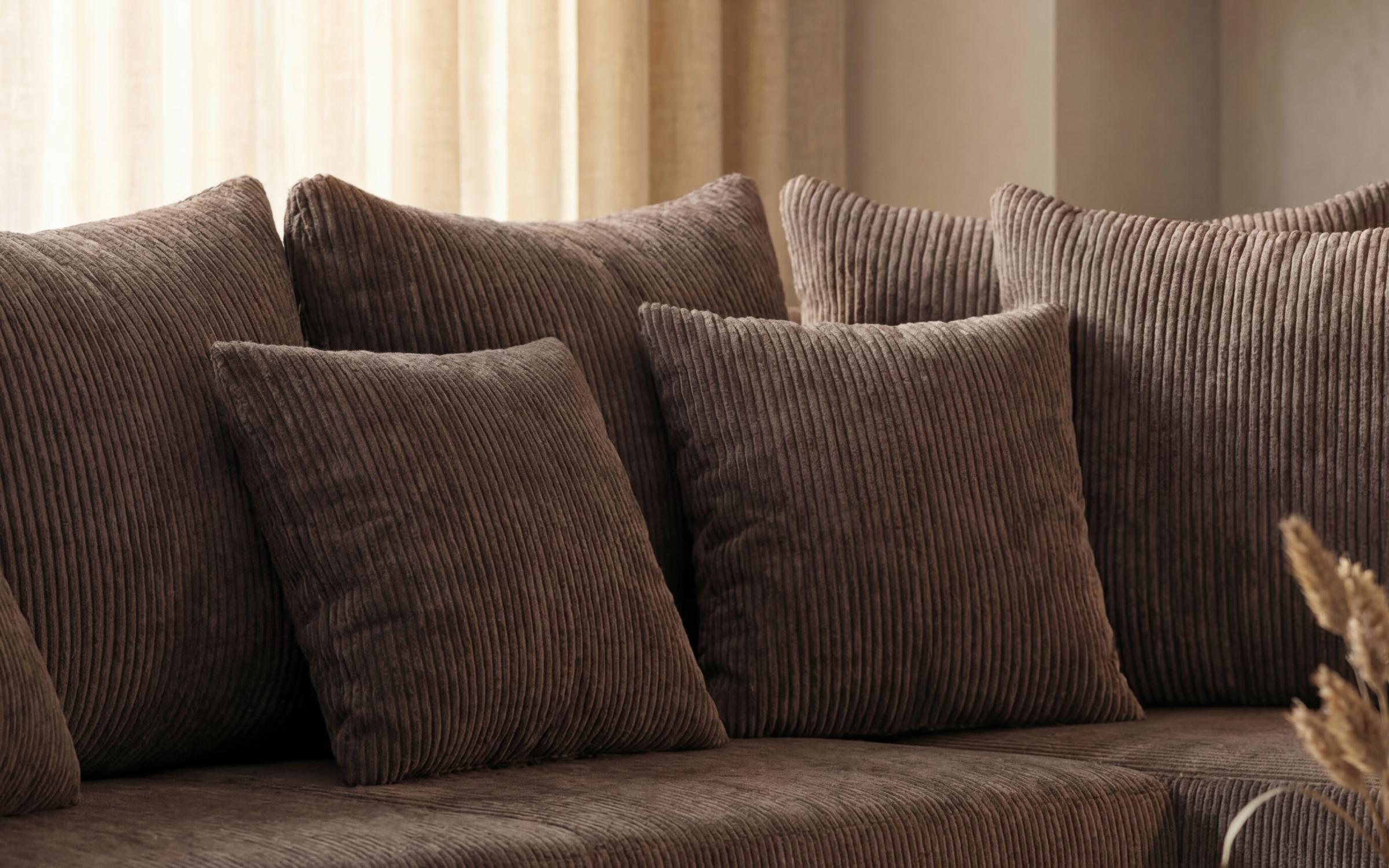 Extendable corner sofa + ottoman Londo, light brown  7