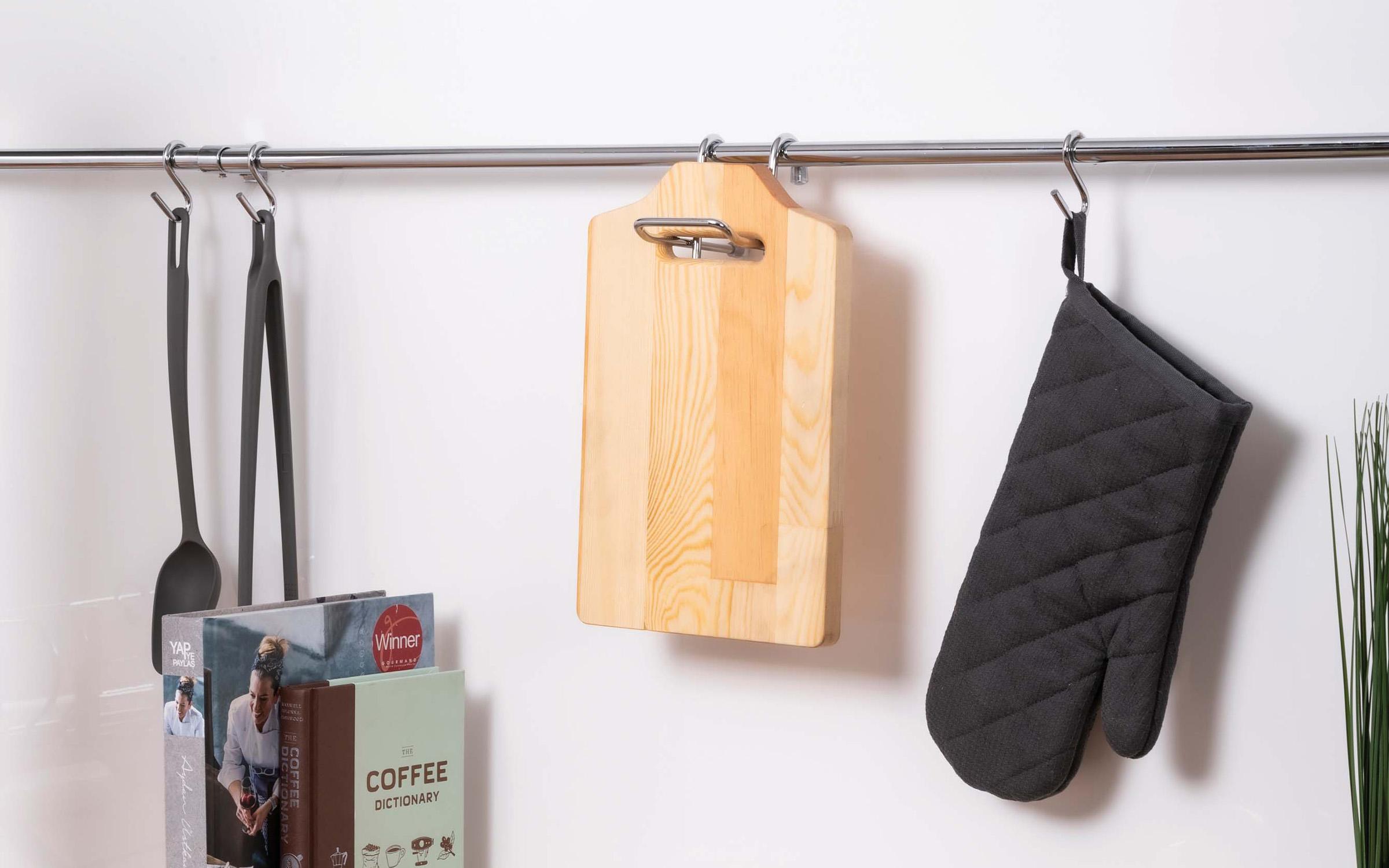 Cutting board holder with board M6065, chrome  1
