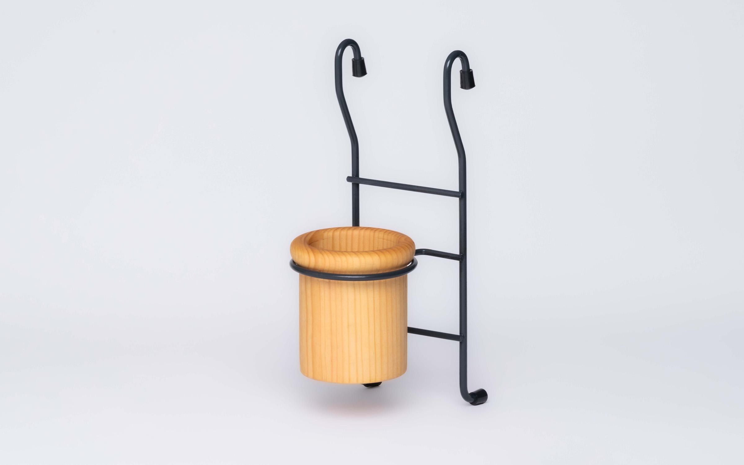Cutlery holder M6067-20, black + natural  2