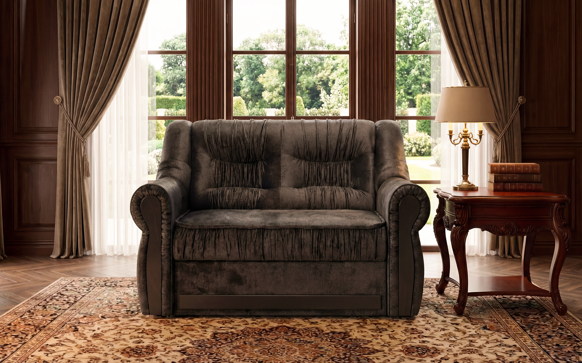 Sofa Imperial, dark brown  3