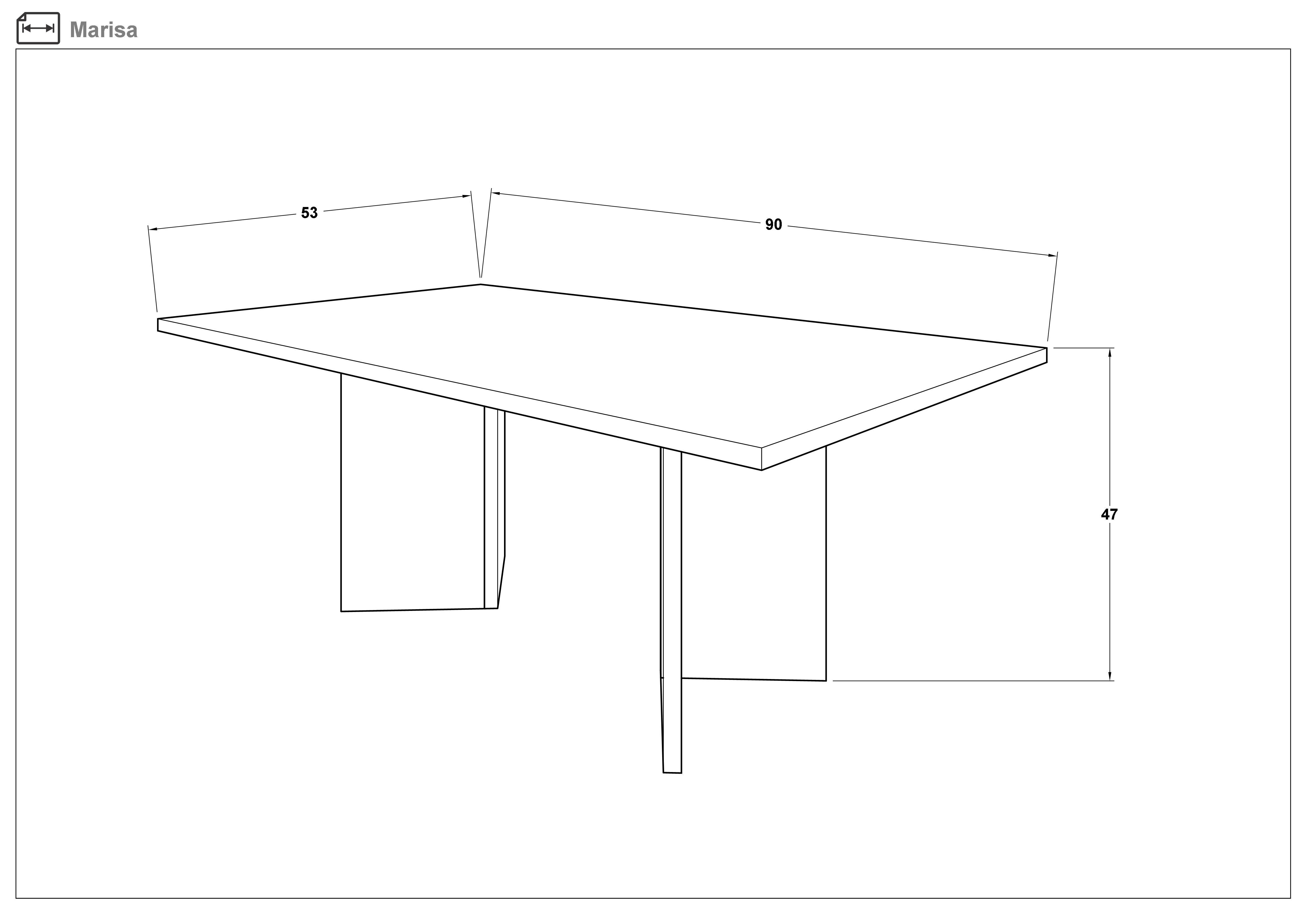 Coffee table Marissa, Wotan oak  2