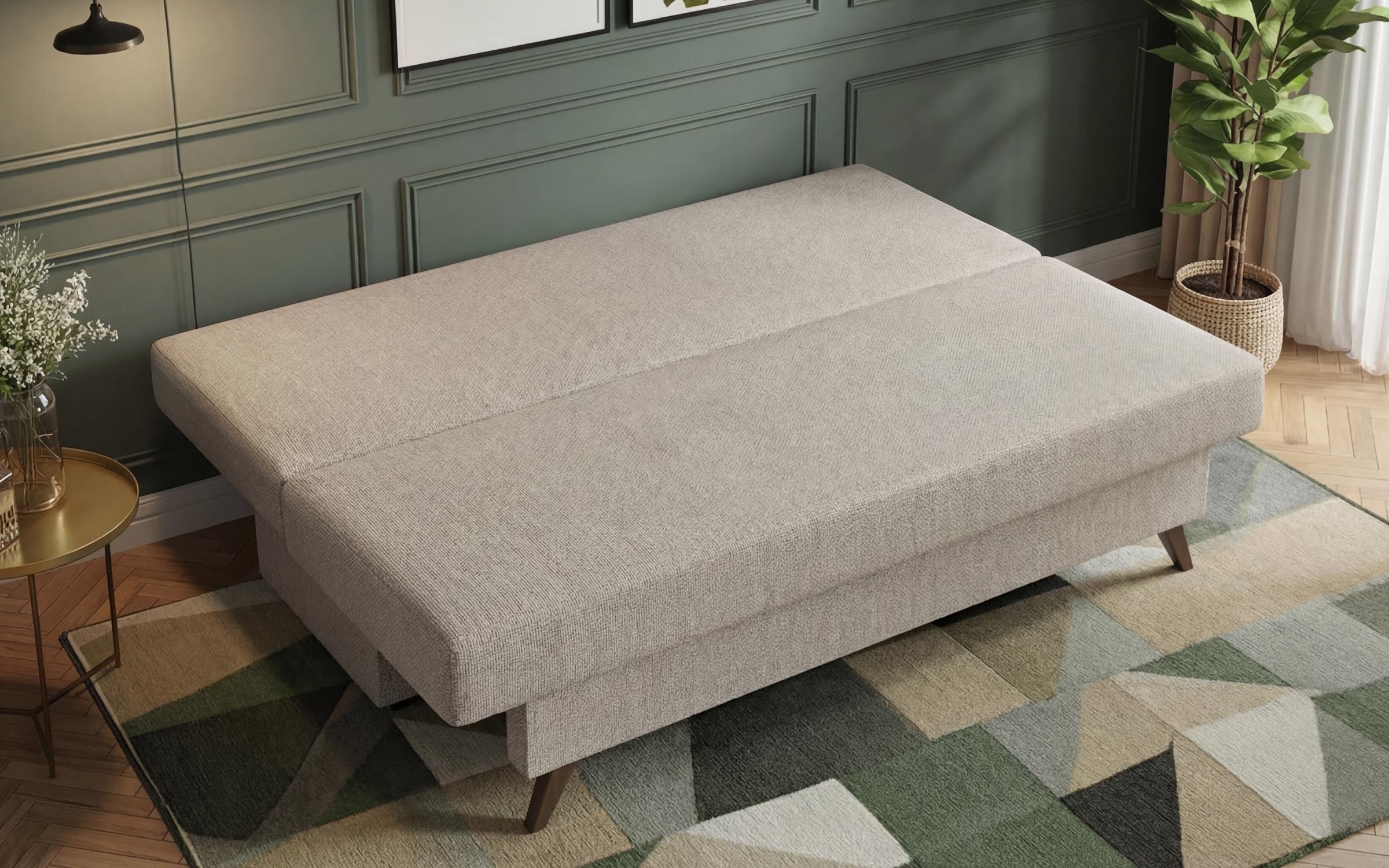 Extendable sofa Marty, light beige + beige  4