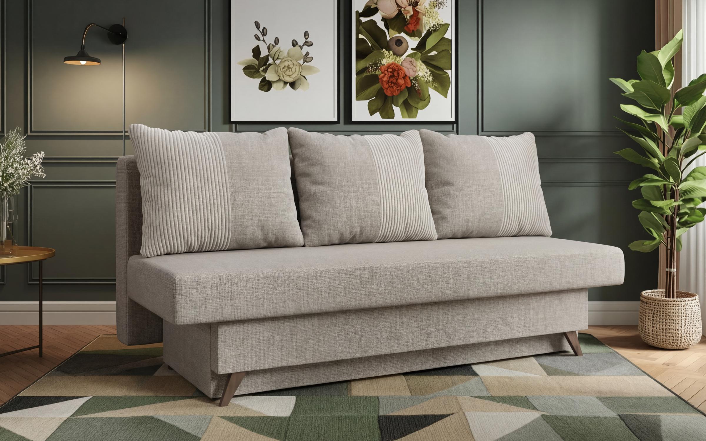 Extendable sofa Marty, light beige + beige  3