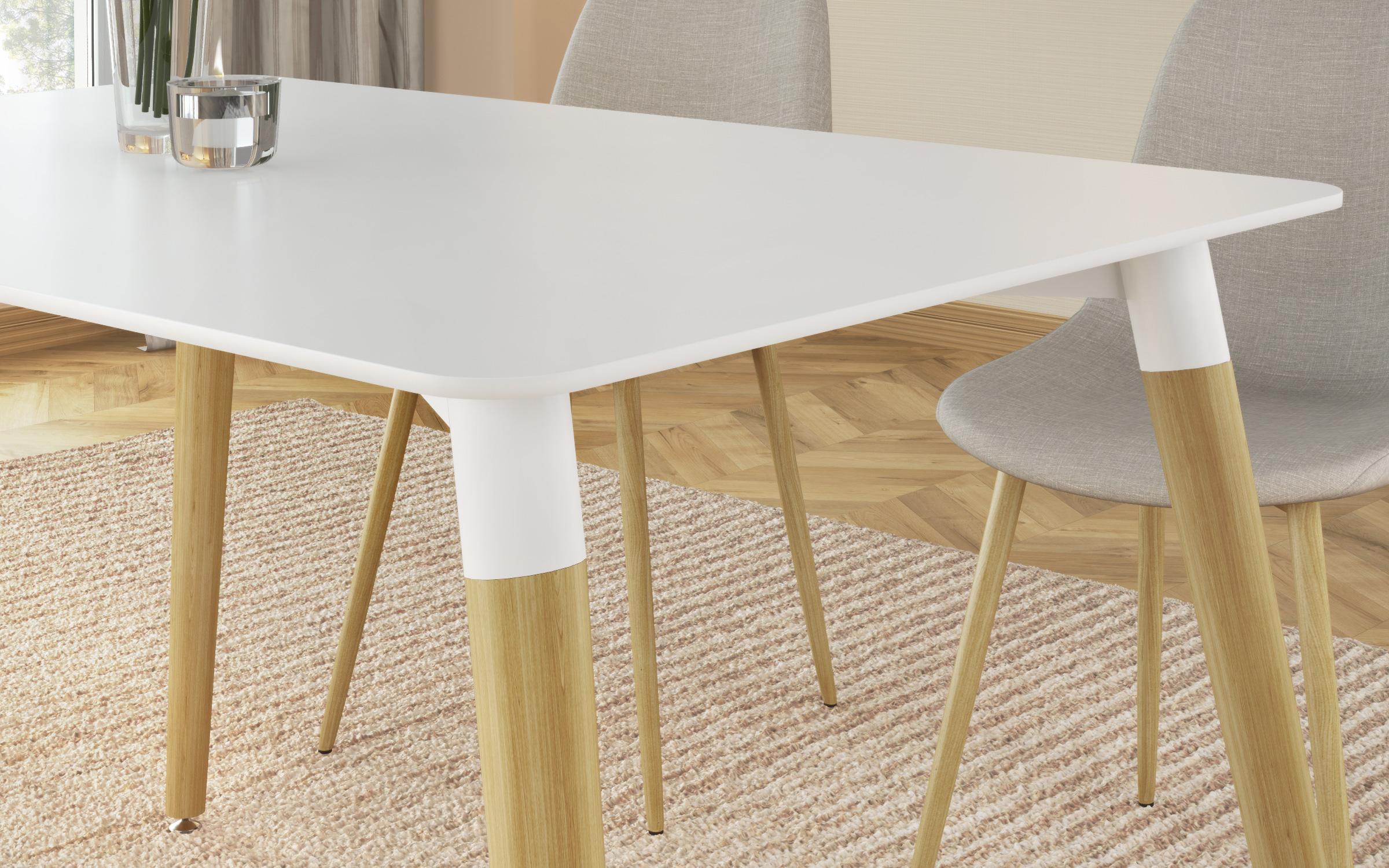 Dining table Clarissa, white  4