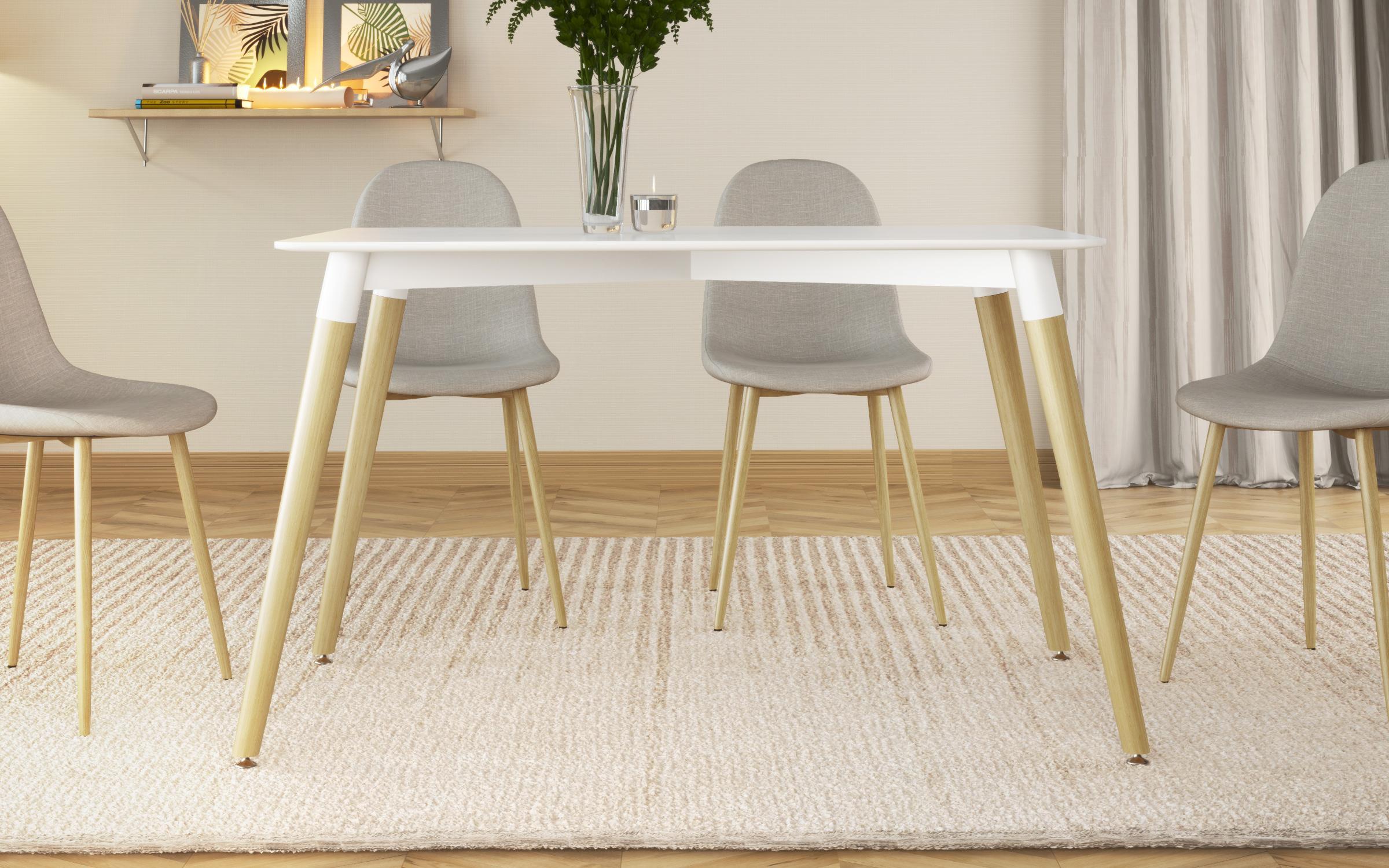 Dining table Clarissa, white  2