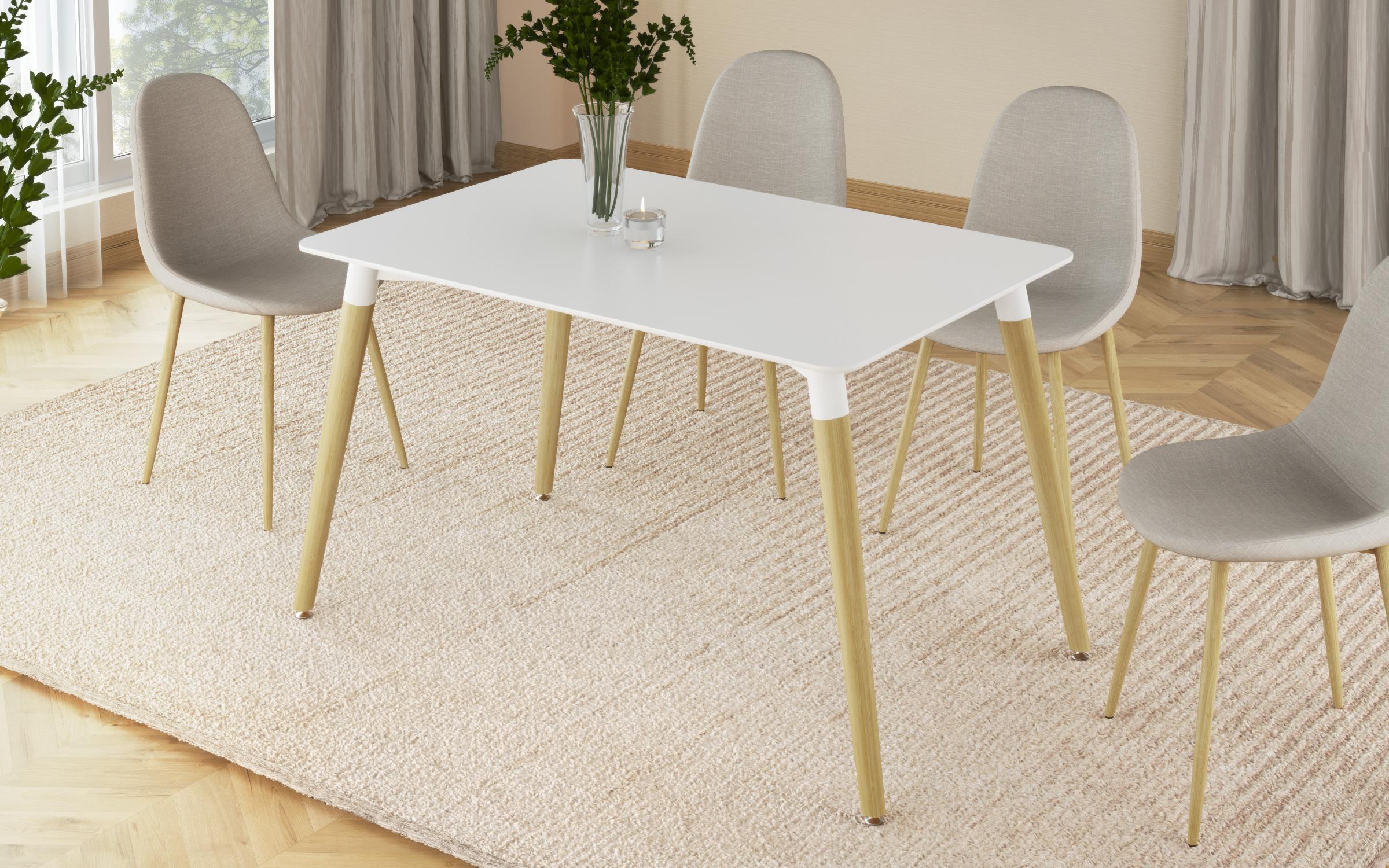 Dining table Clarissa, white  3