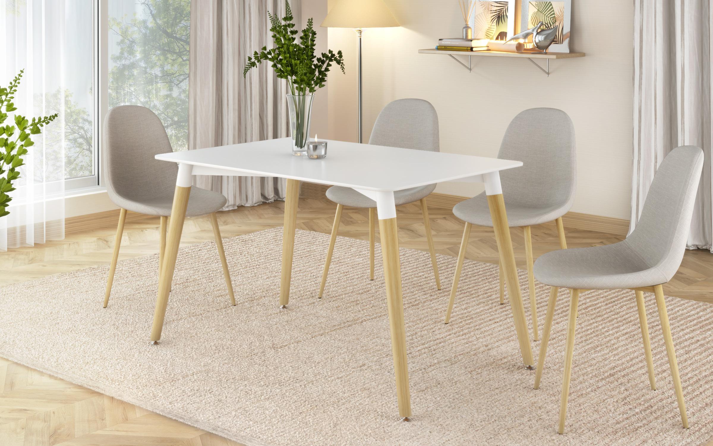 Dining table Clarissa, white  1