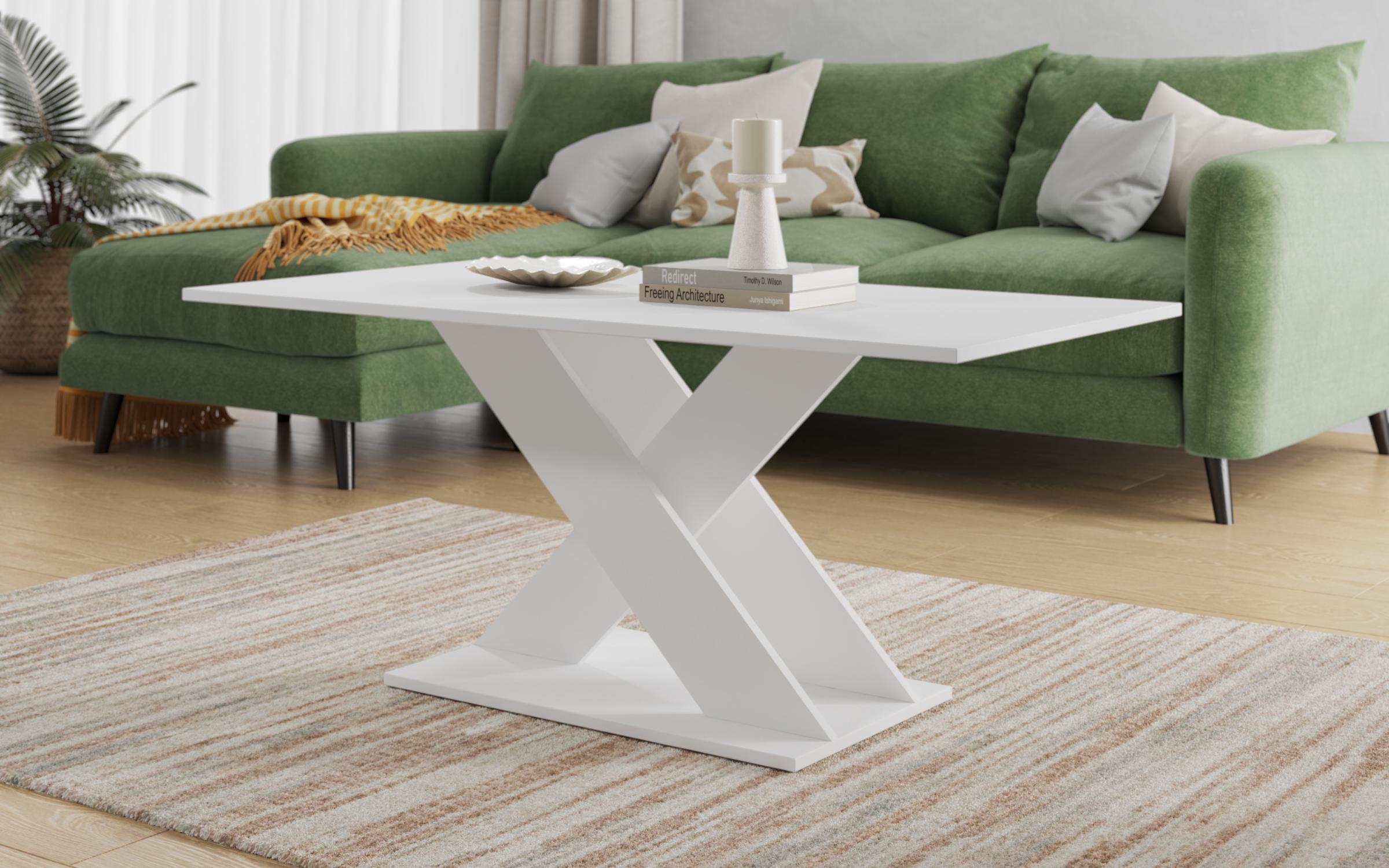 Coffee table Alina, white matt  1