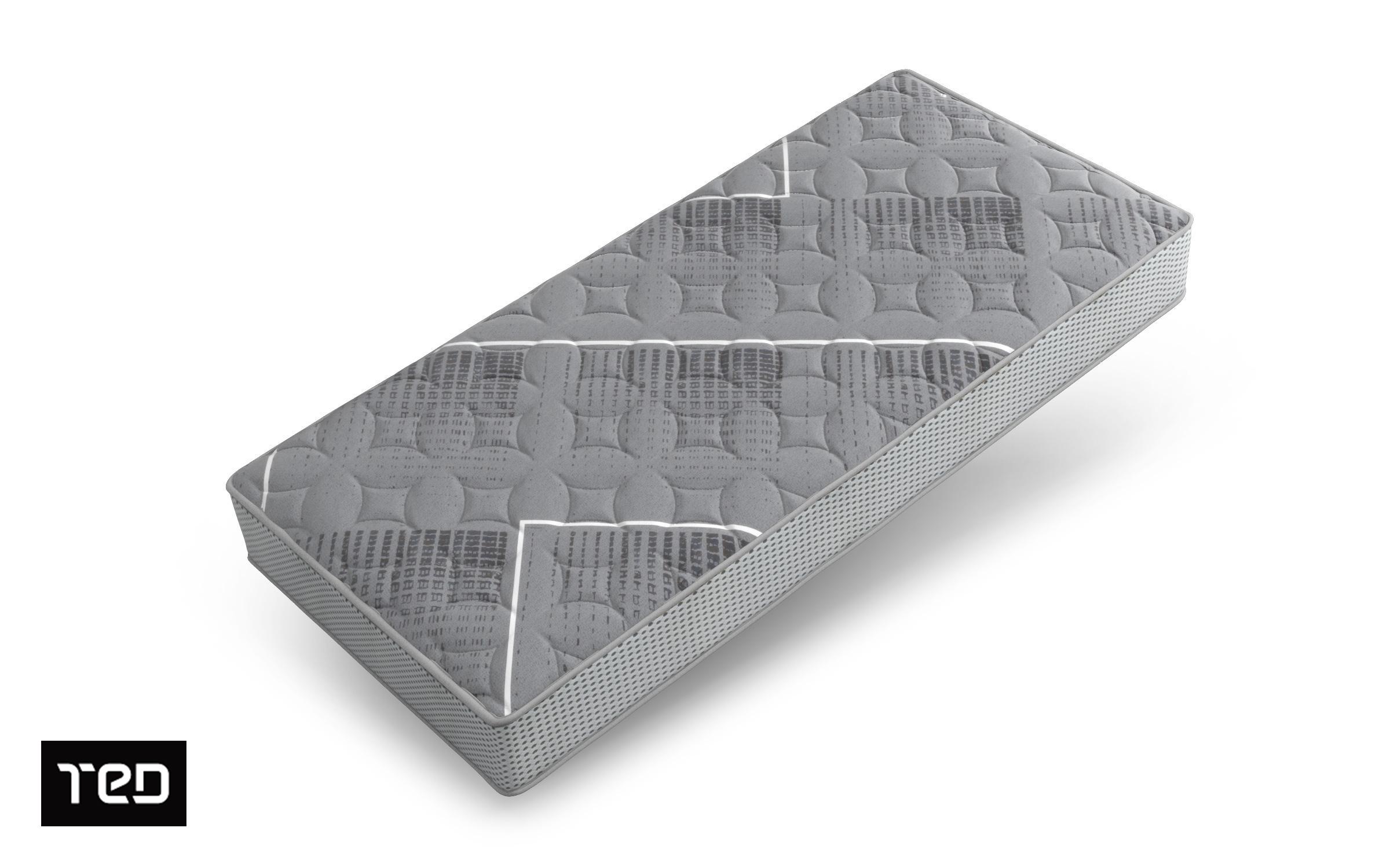 Mattress 90/200, two-sided, polyurethane foam, memory foam, height 18 cm, 2-year warranty, firmness - balanced soft and balanced firm Futura Roll,   3