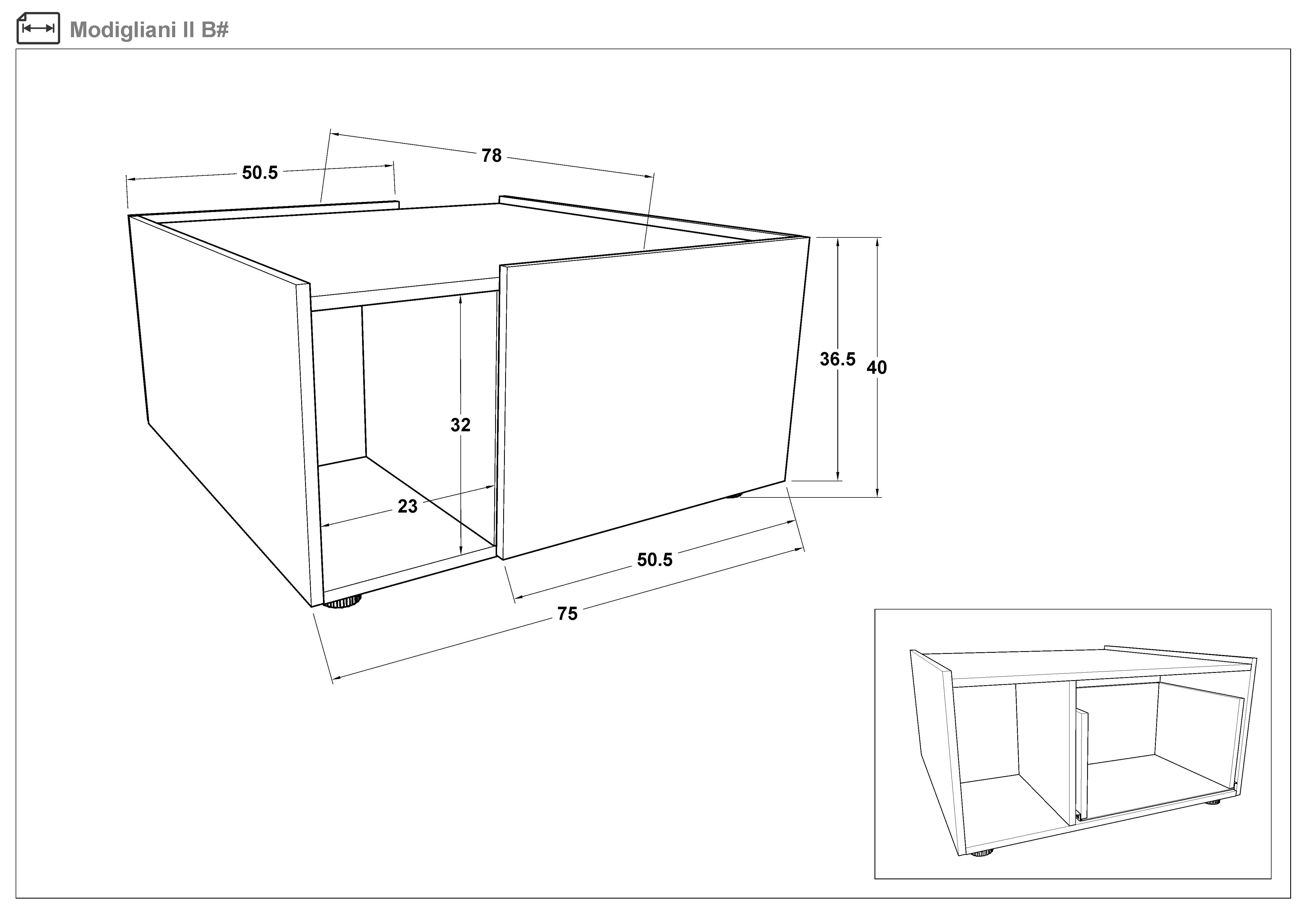 Coffee table Modigliani, Silk + Evoke oak  2