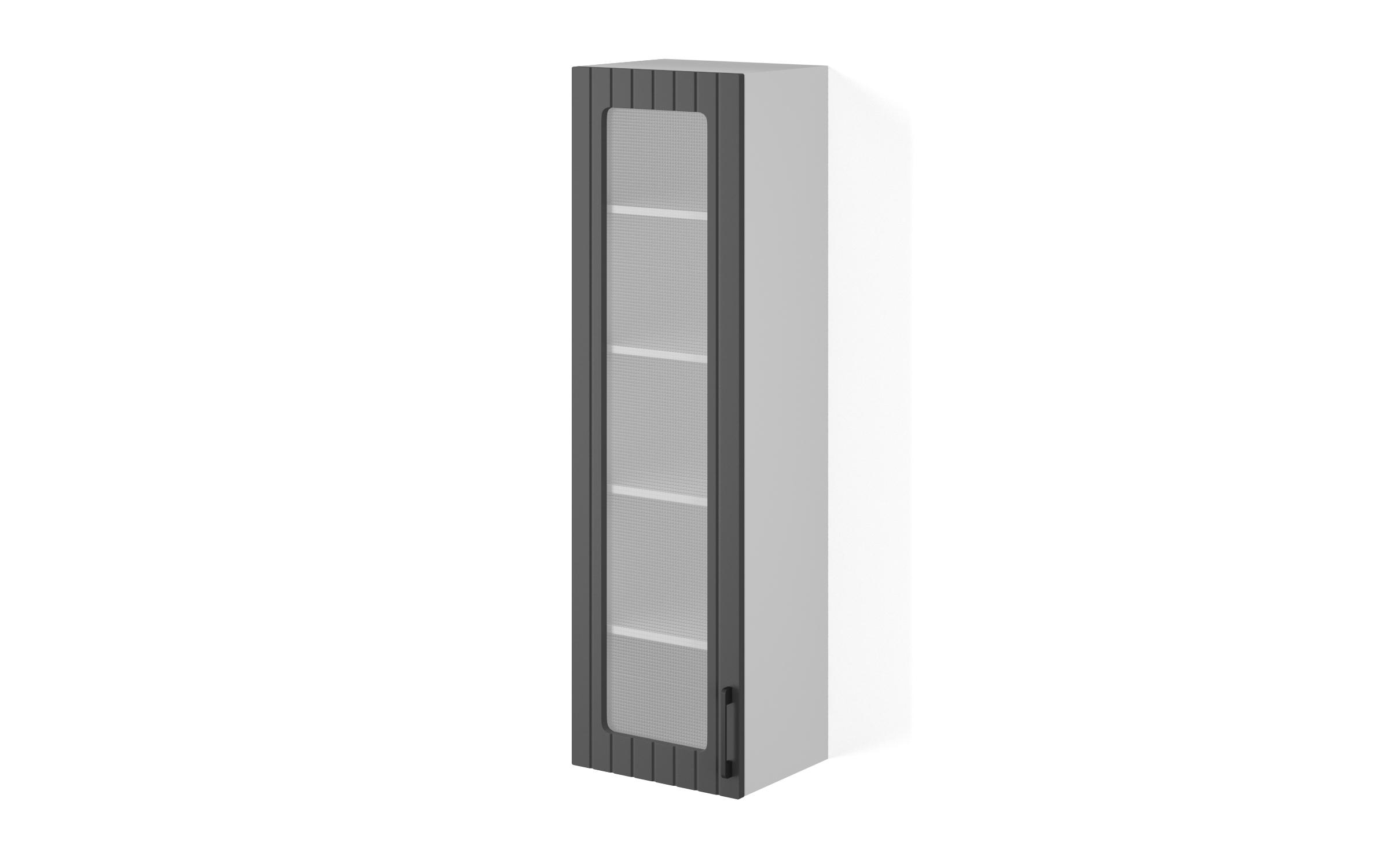Kitchen showcase cabinet Ava 37, graphite  1