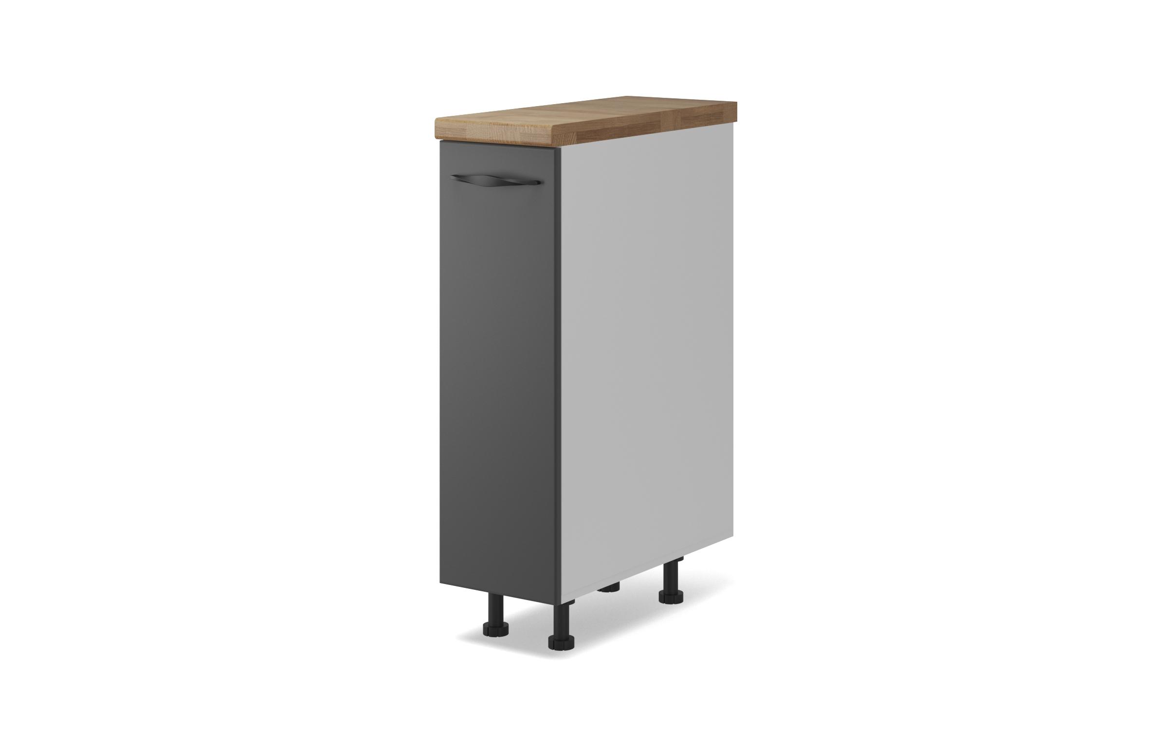 Kitchen pull-out bottle rack Simon 28, graphite  1