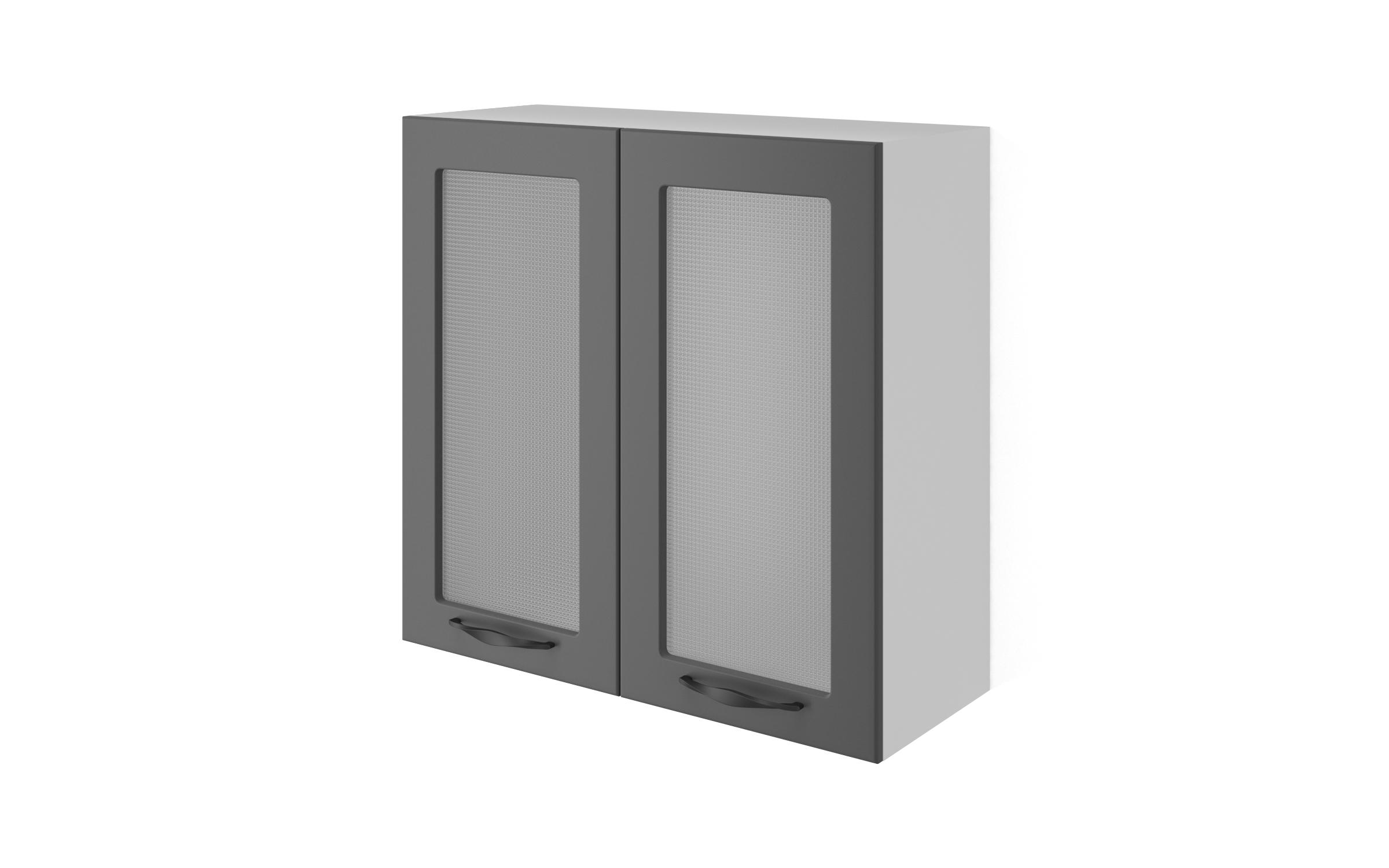 Kitchen showcase cabinet Simon 43, graphite  1