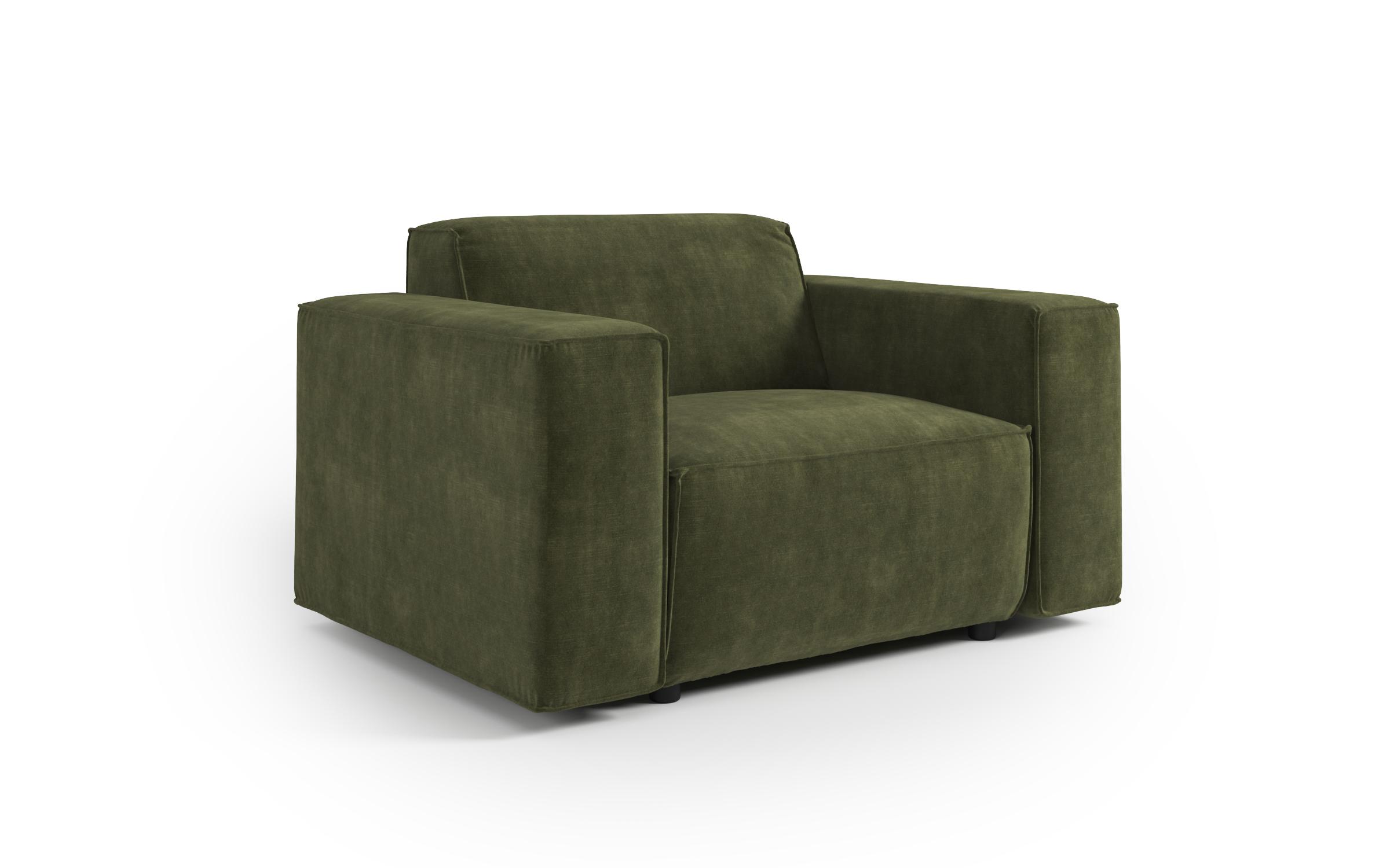 Armchair from a modular sofa Verso, dark green  2