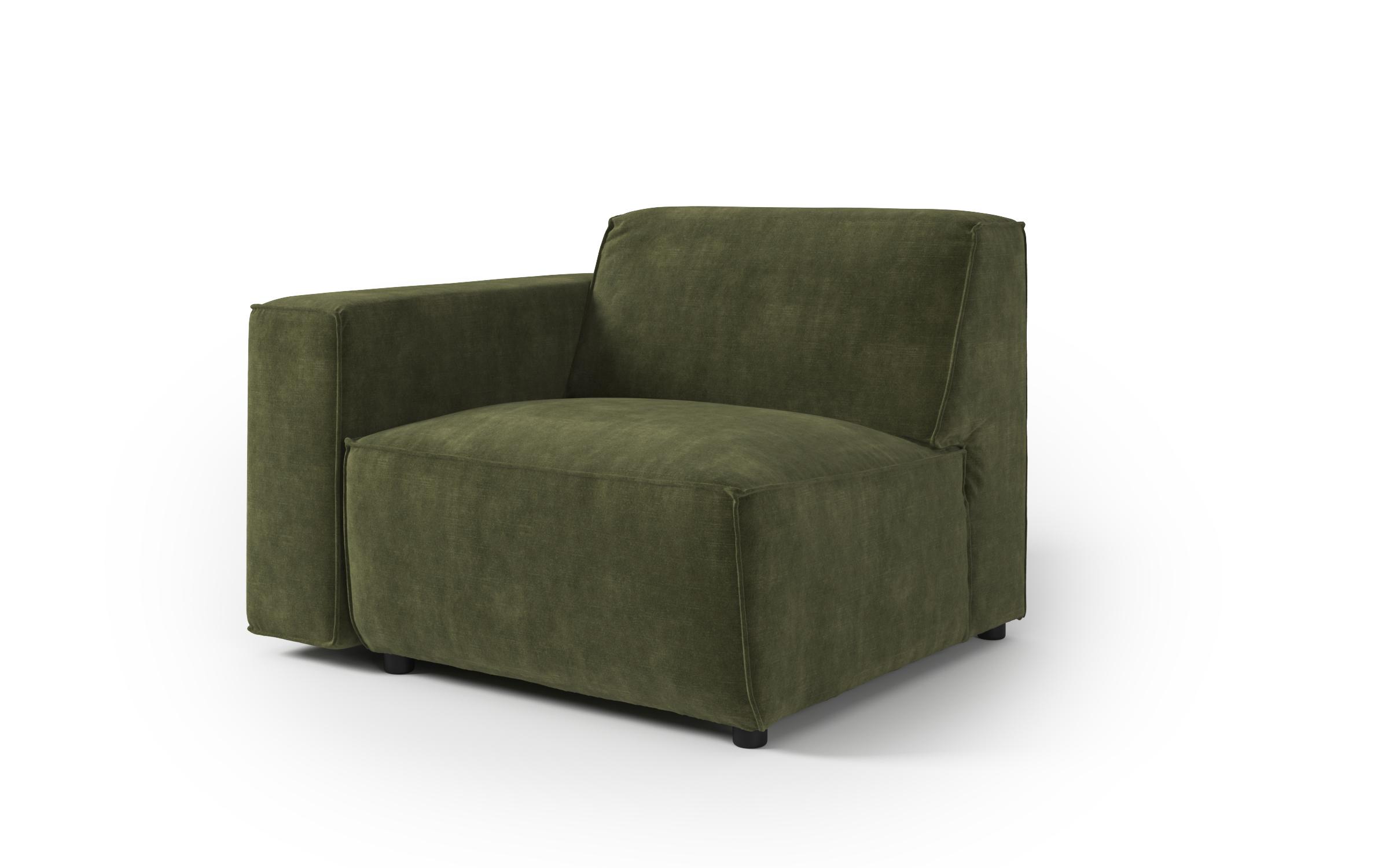 Armchair from a modular sofa Verso, dark green  3