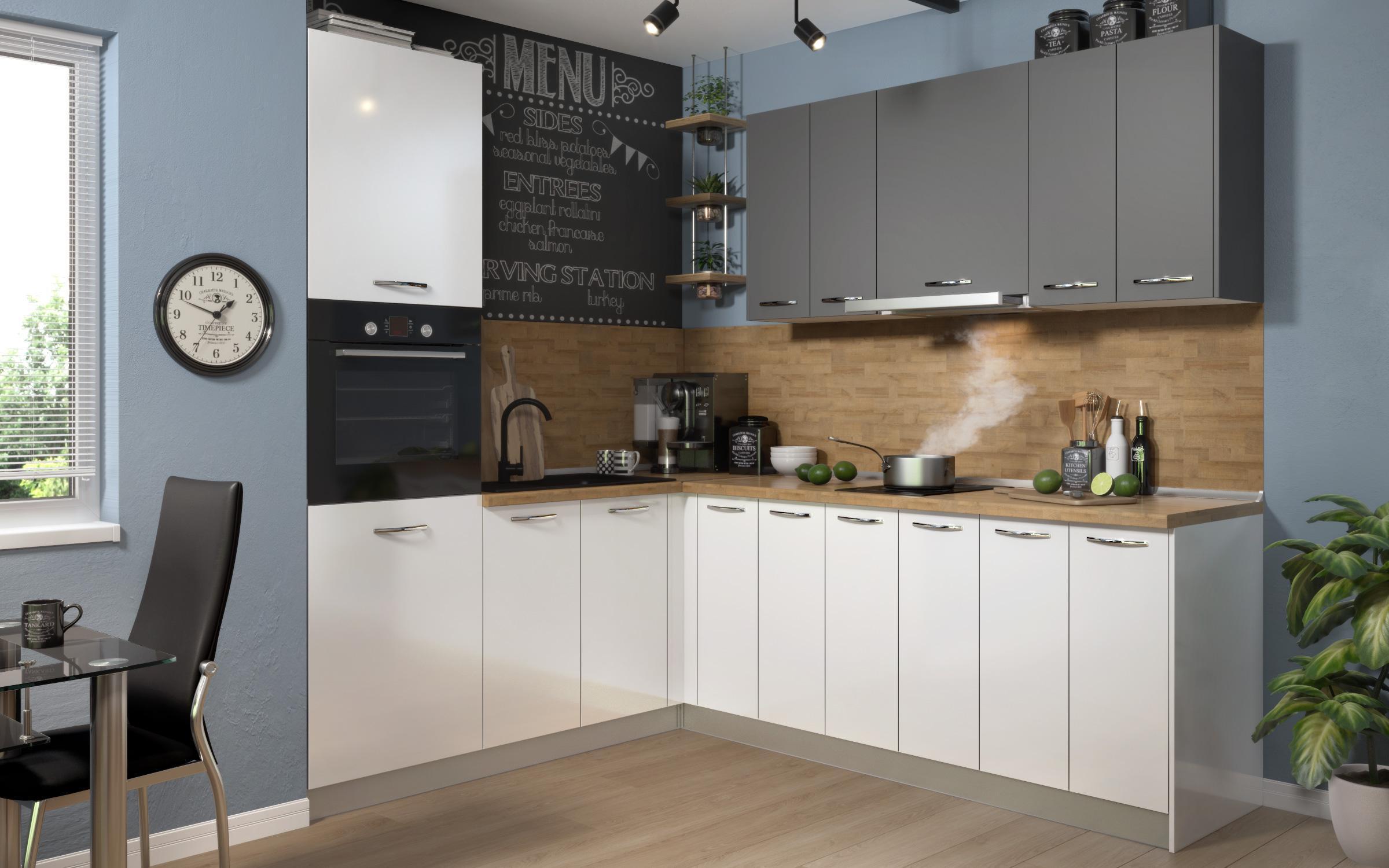 Kitchen cabinet Dakota 03, white gloss  3