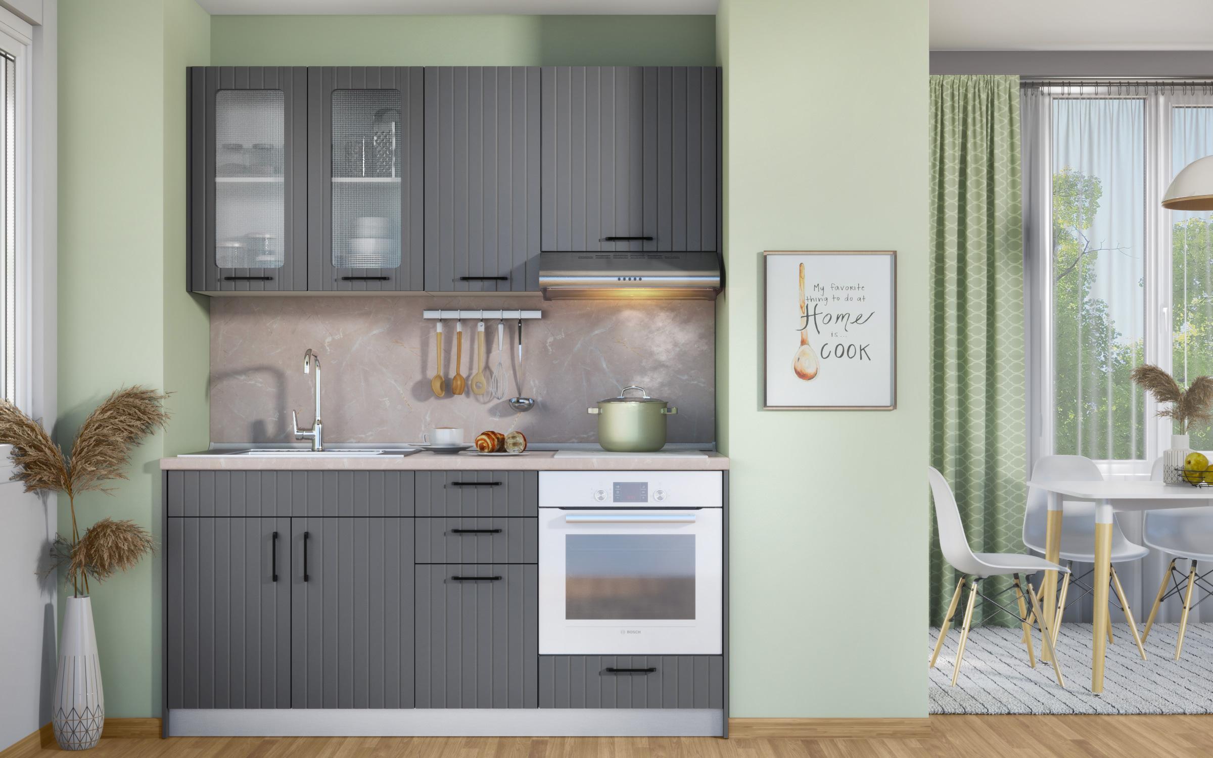Kitchen cabinet Ava 22, anthracite matt  3