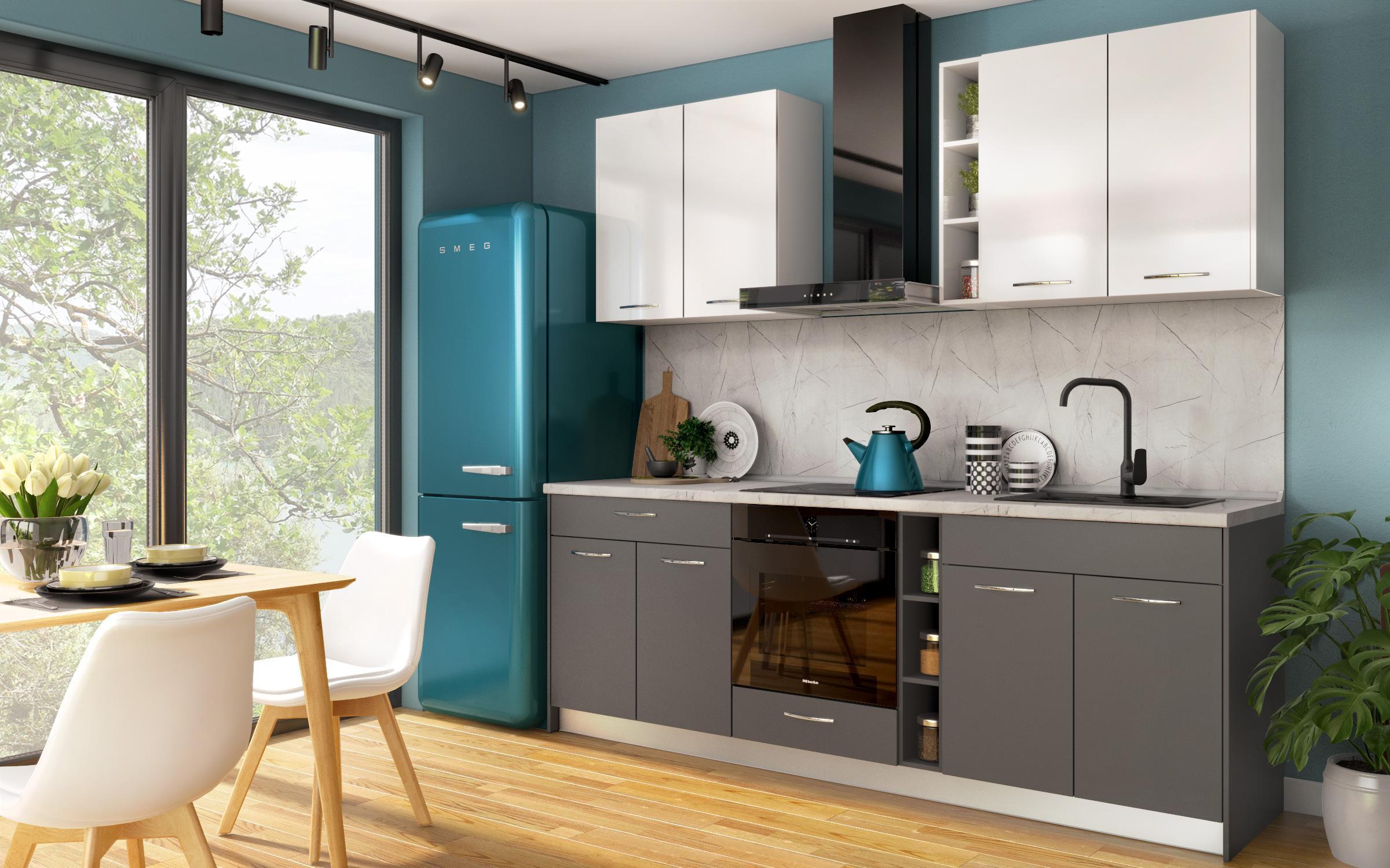 Kitchen cabinet Dakota 43, white gloss  3