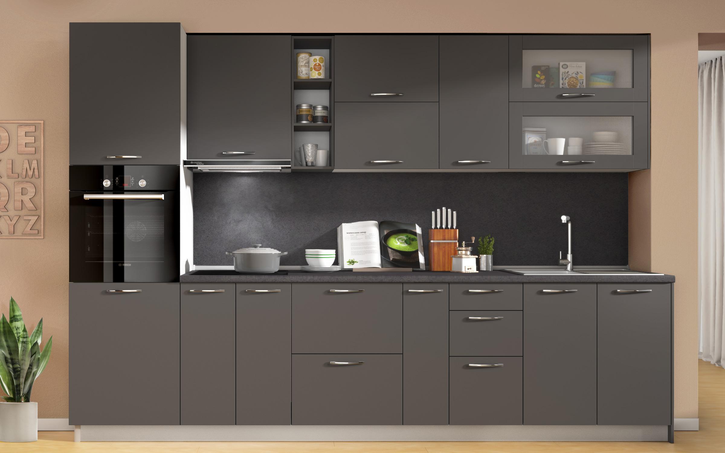 Kitchen cabinet Dakota 03, anthracite matt  4