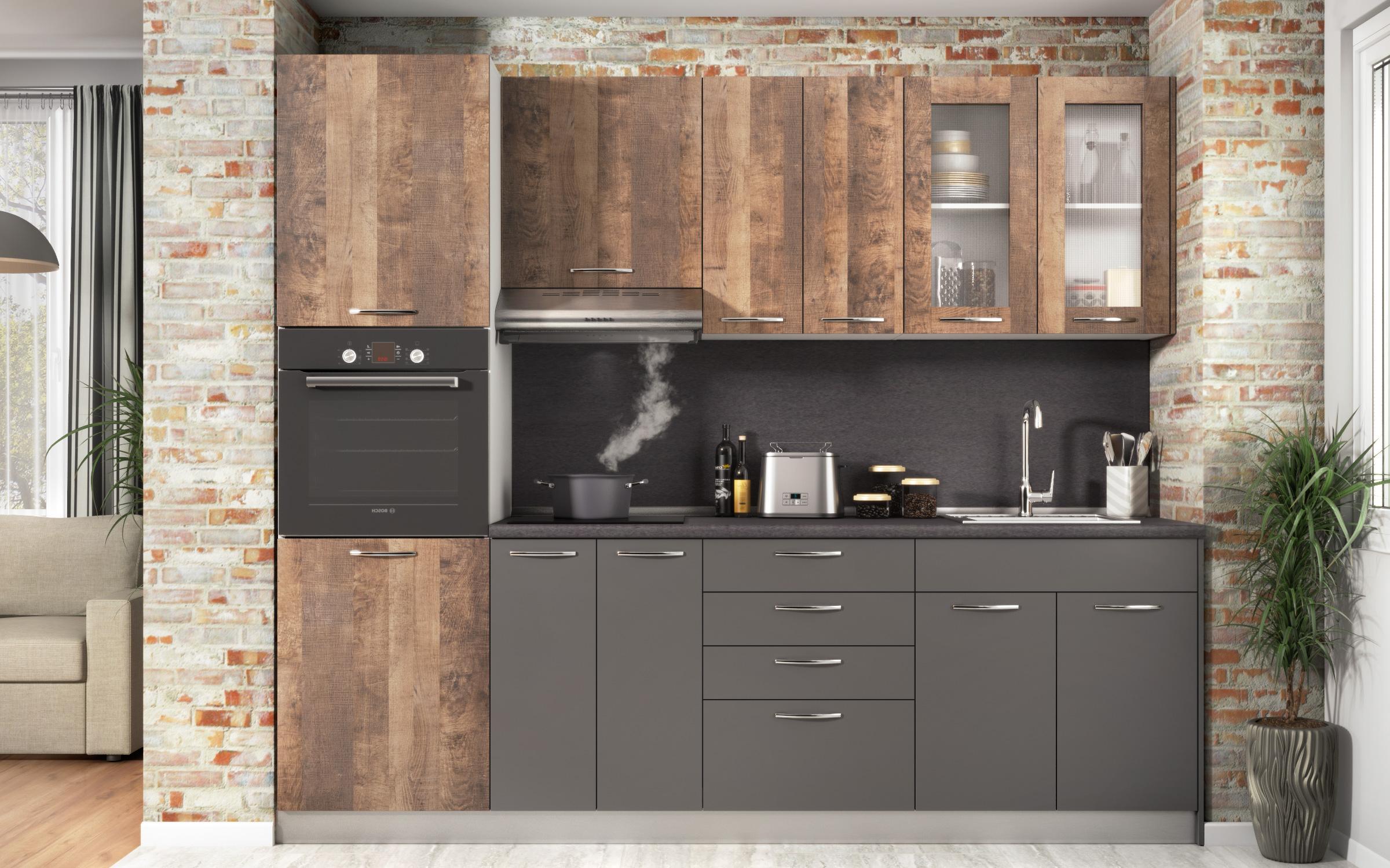 Kitchen cabinet Dakota 15, anthracite matt  3