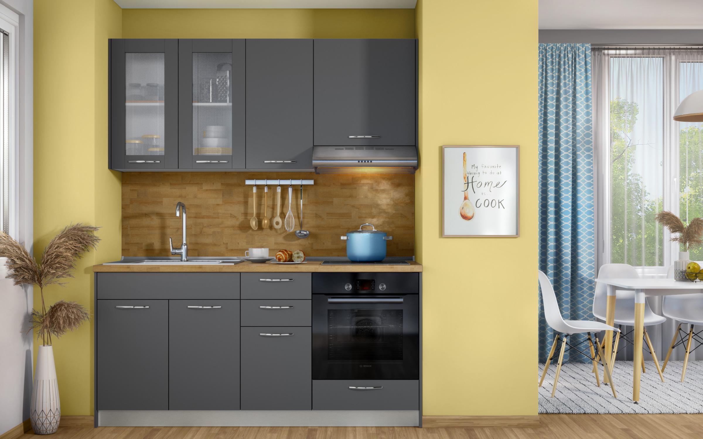 Kitchen cabinet Dakota 12, anthracite matt  4