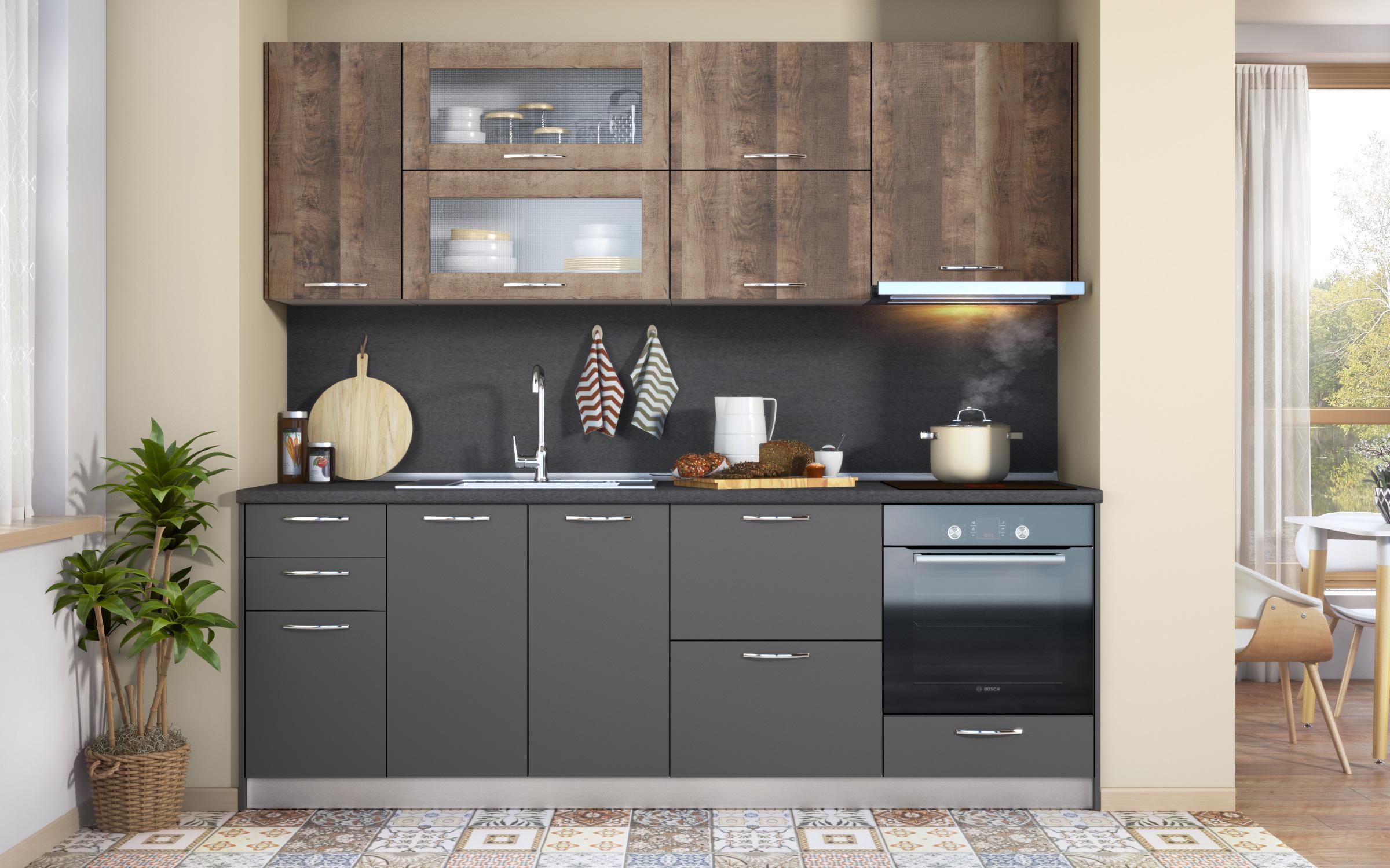 Oven cabinet Dakota 01, anthracite matt  5