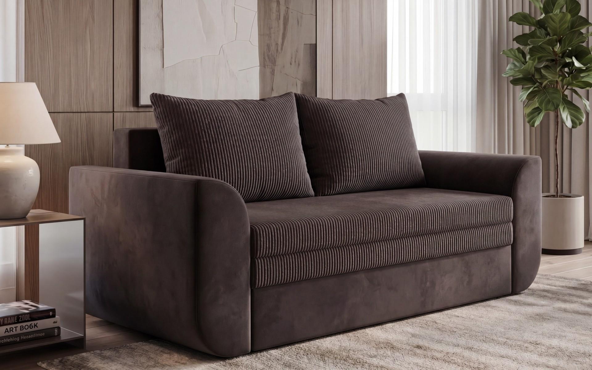 Extendable sofa Modus, light brown  3