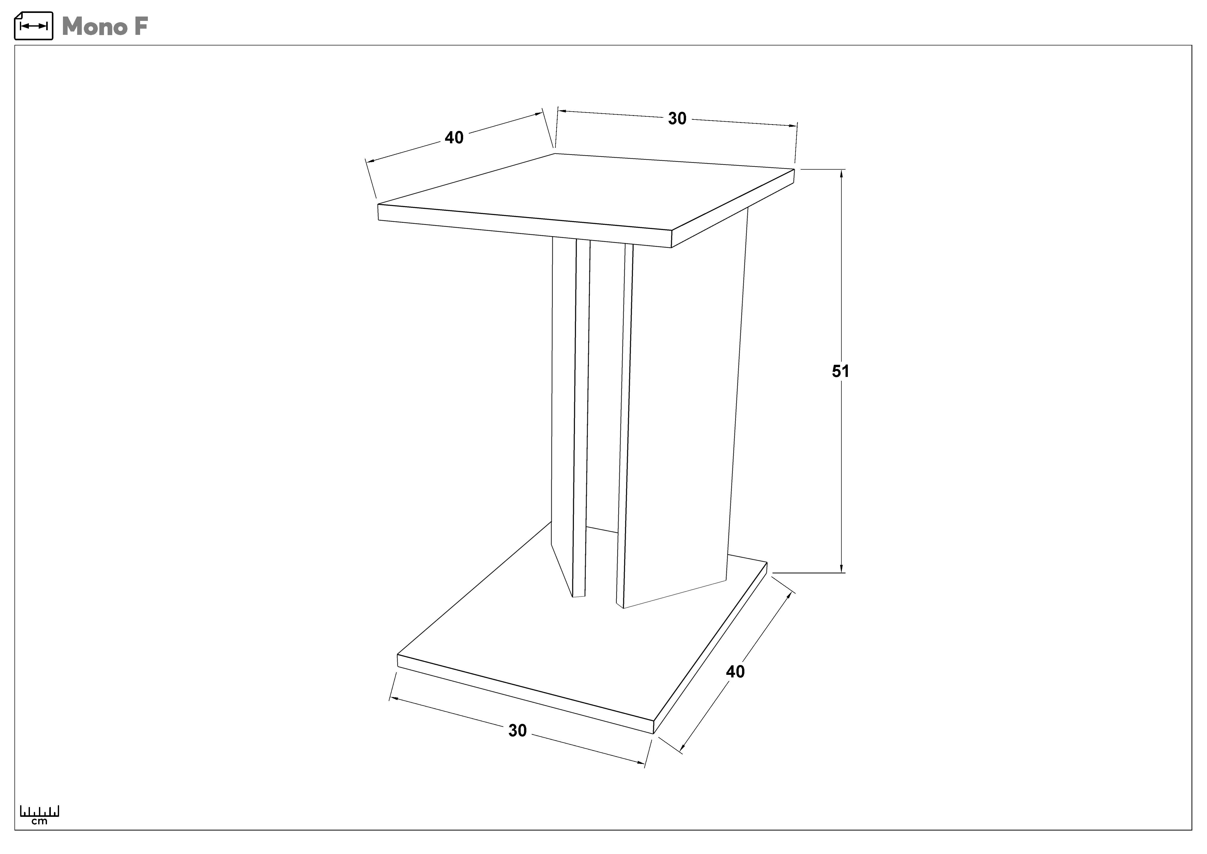 Side table Mono, mint  2
