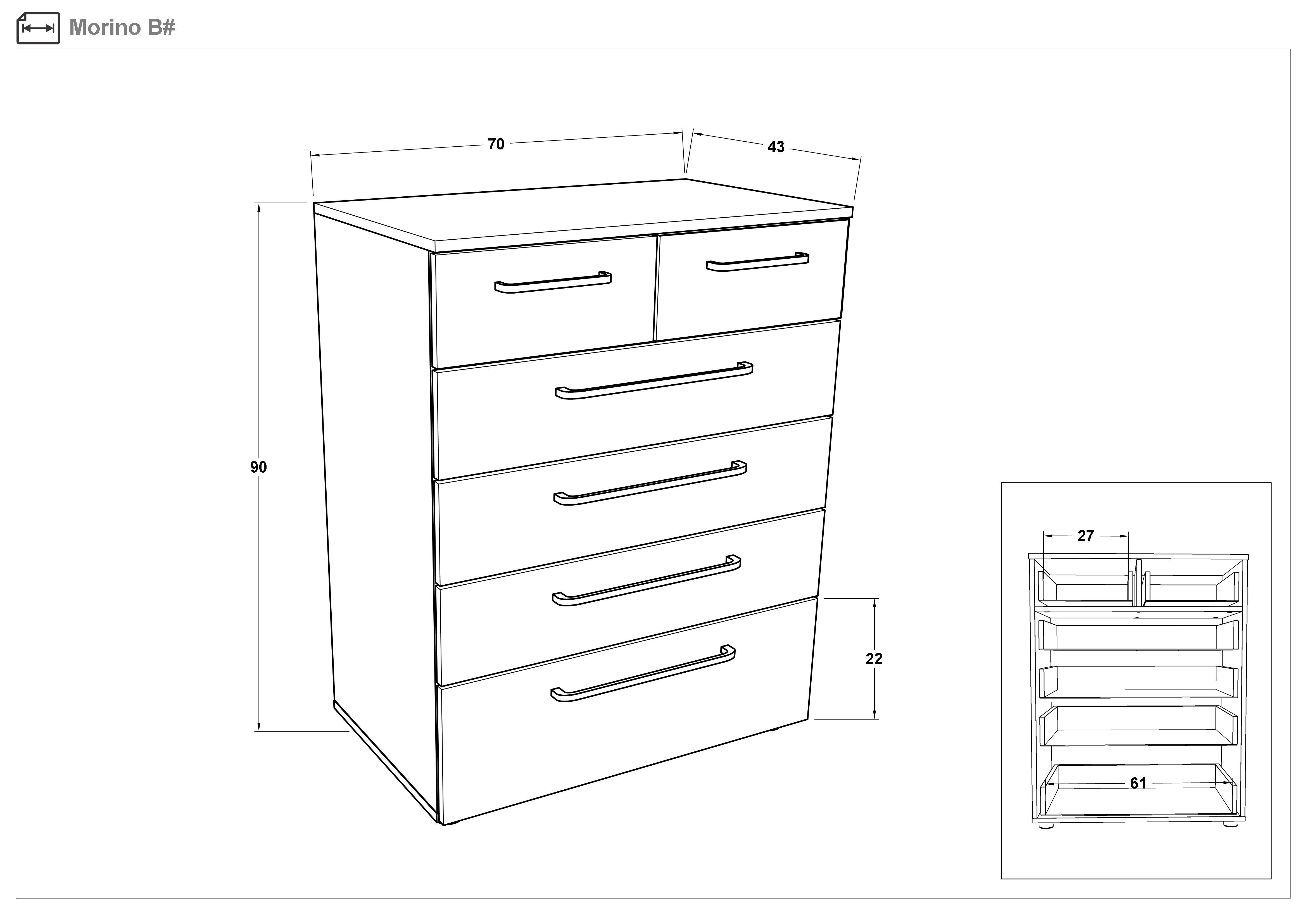 Dresser Morino, Wenge + Sonoma oak  2