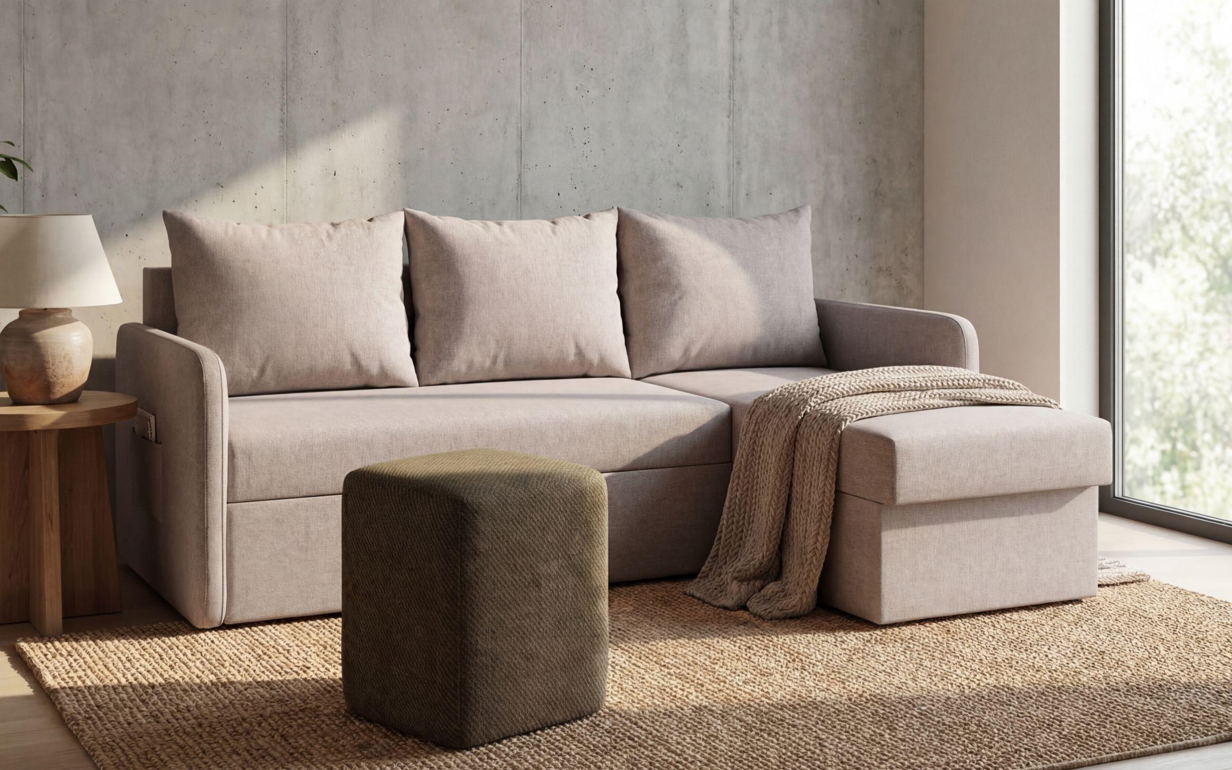 Extendable corner sofa Nexus, beige  4