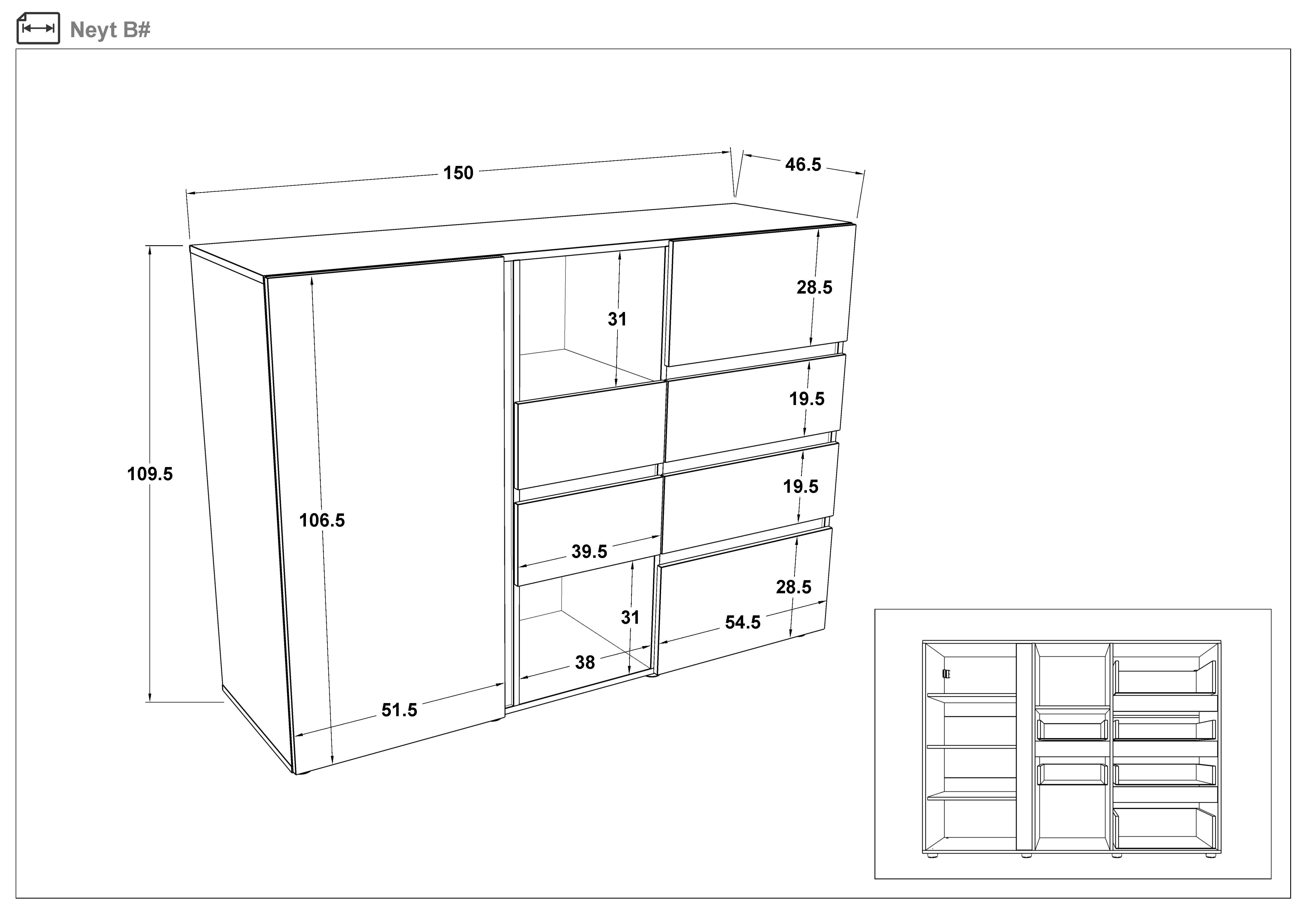 Cabinet Nate, Cognac oak + cashmere  2