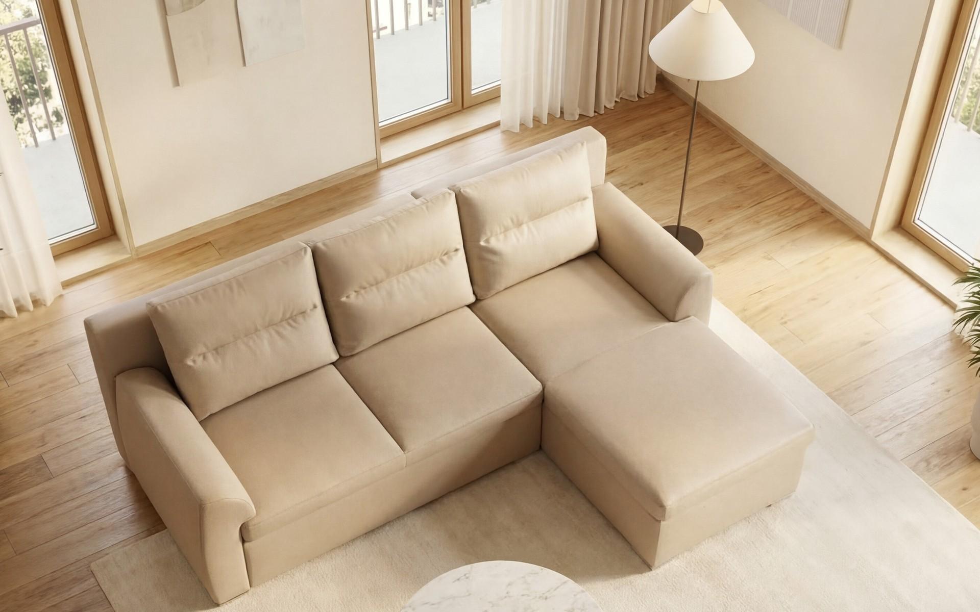 Extendable corner sofa Nolan, beige  4