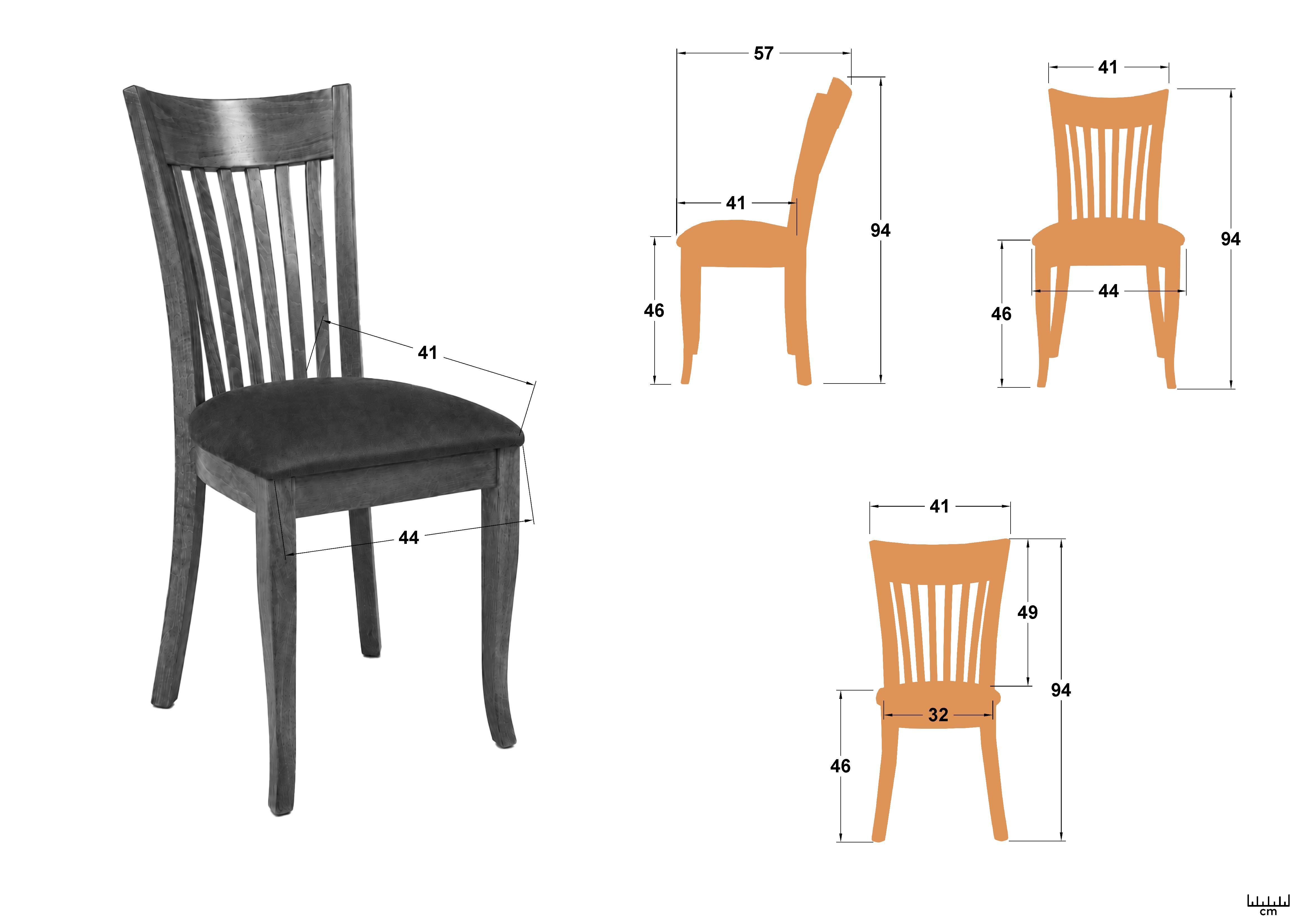 Dining chair Nordis, light walnut with dark brown seat  2