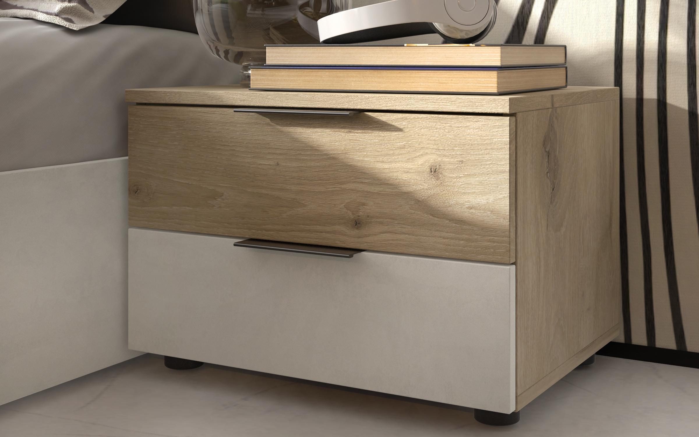 Bedroom set Scandi 1, light Scandinavian oak + Silk  7