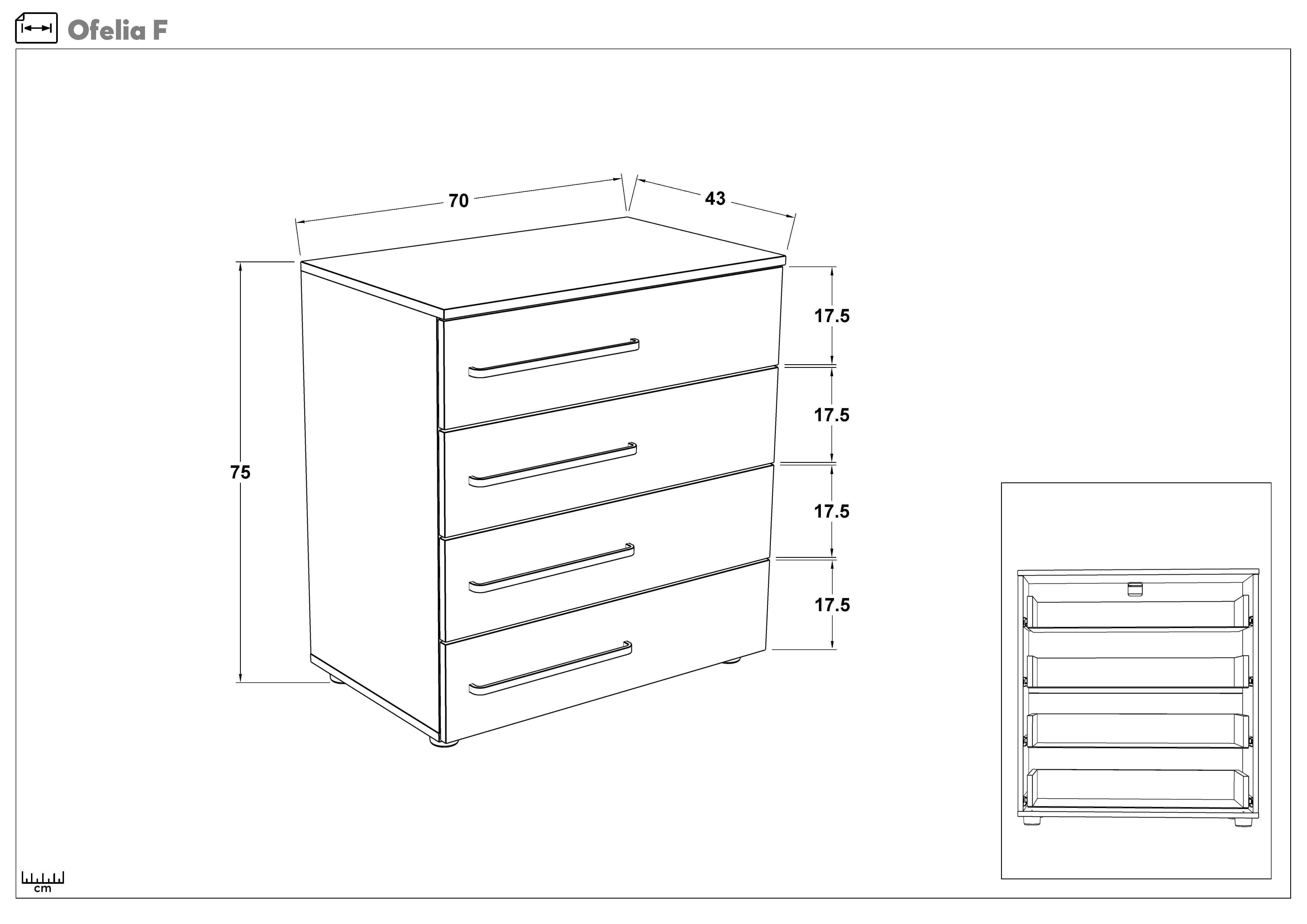 Dresser Ophelia, light Scandinavian oak  2