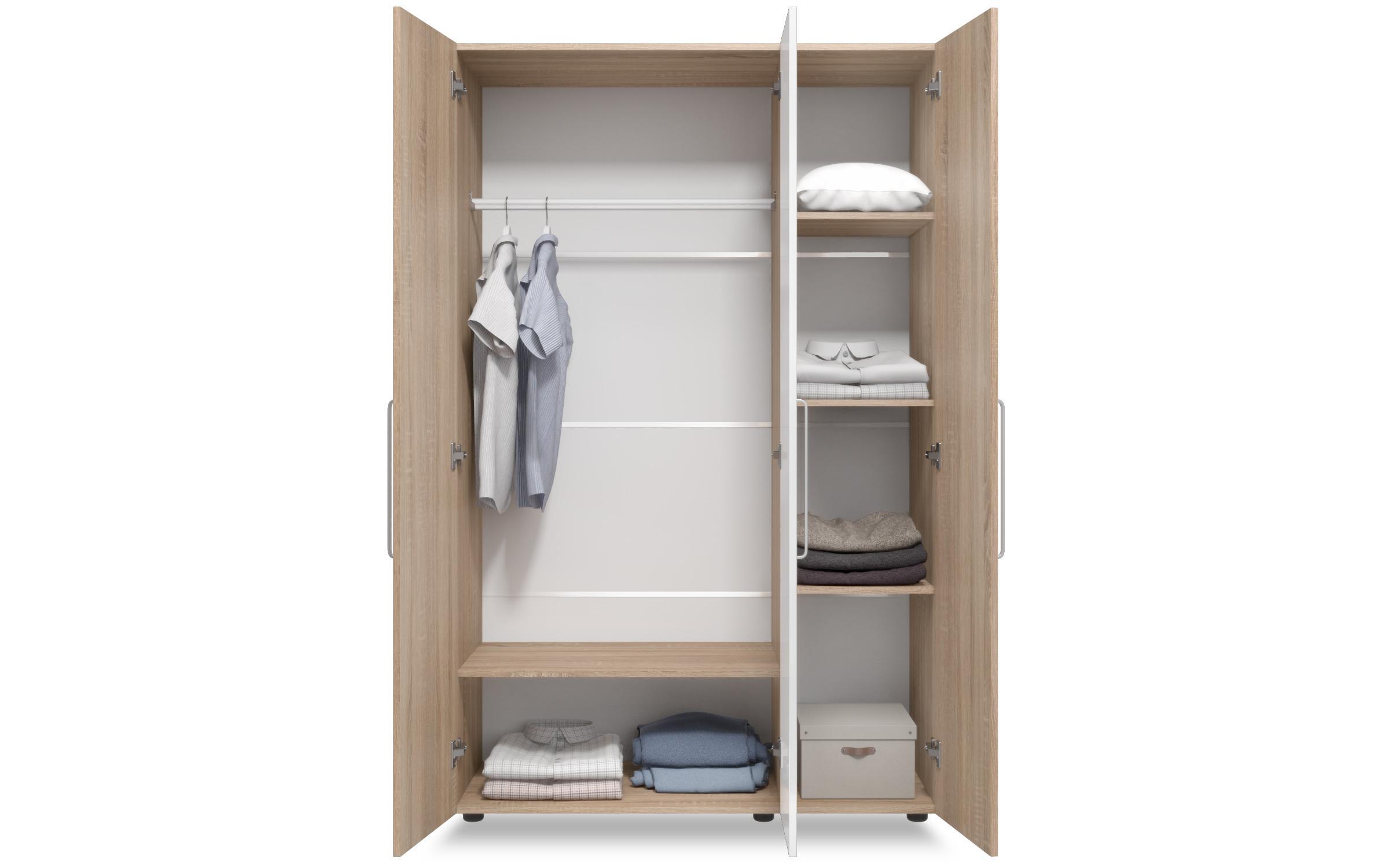 Bedroom furniture set for mattress 160/200 Ophelia, Sonoma oak + white  6