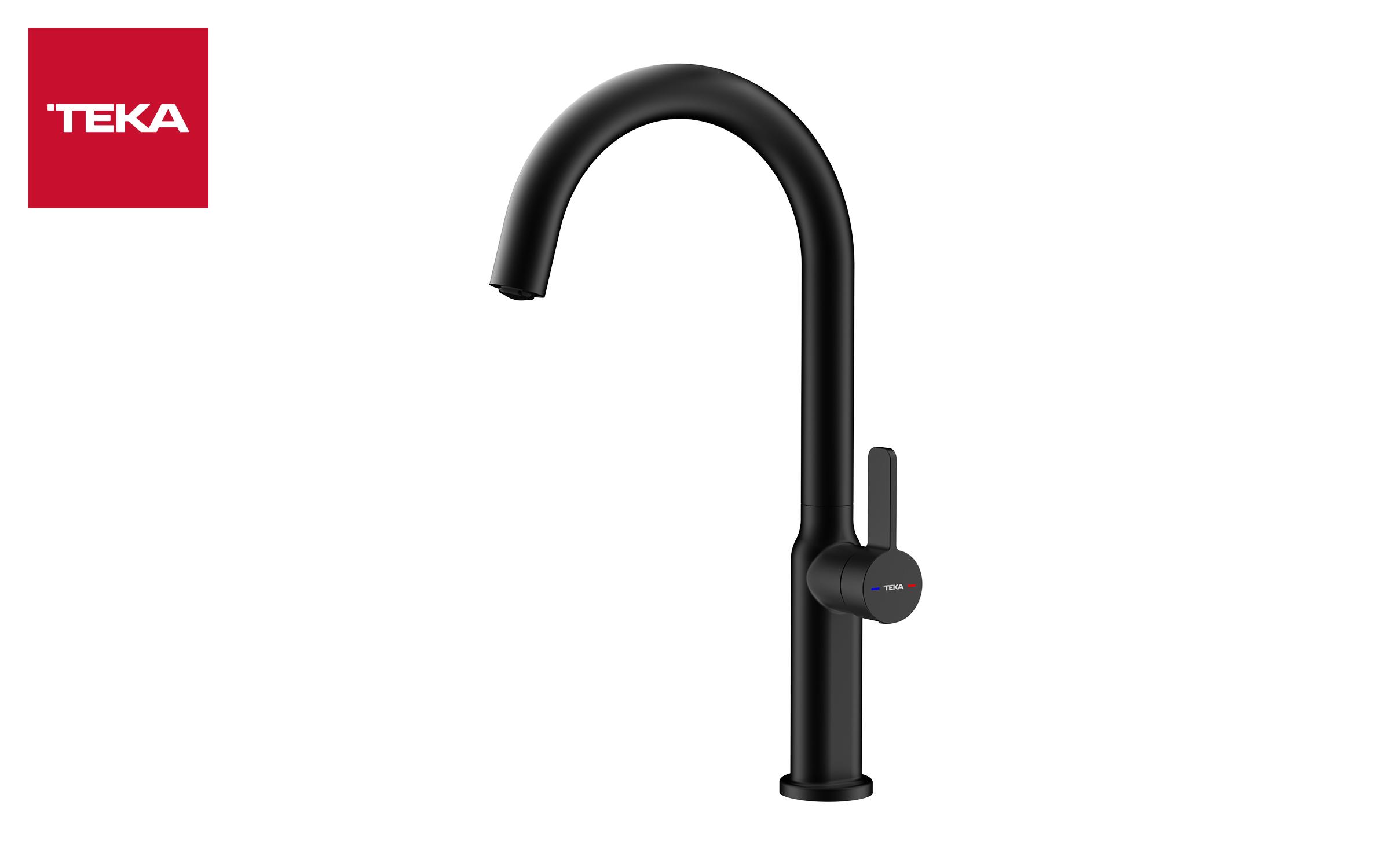 Mixer tap TEKA Oval 915, black  1